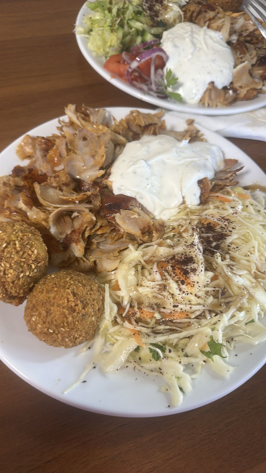 Döner Teller mit Falafel