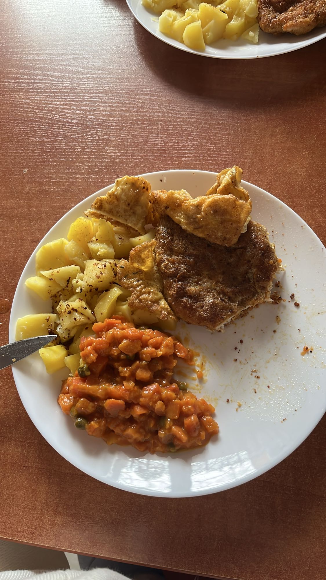 Kotlet schabowy z ziemniakami