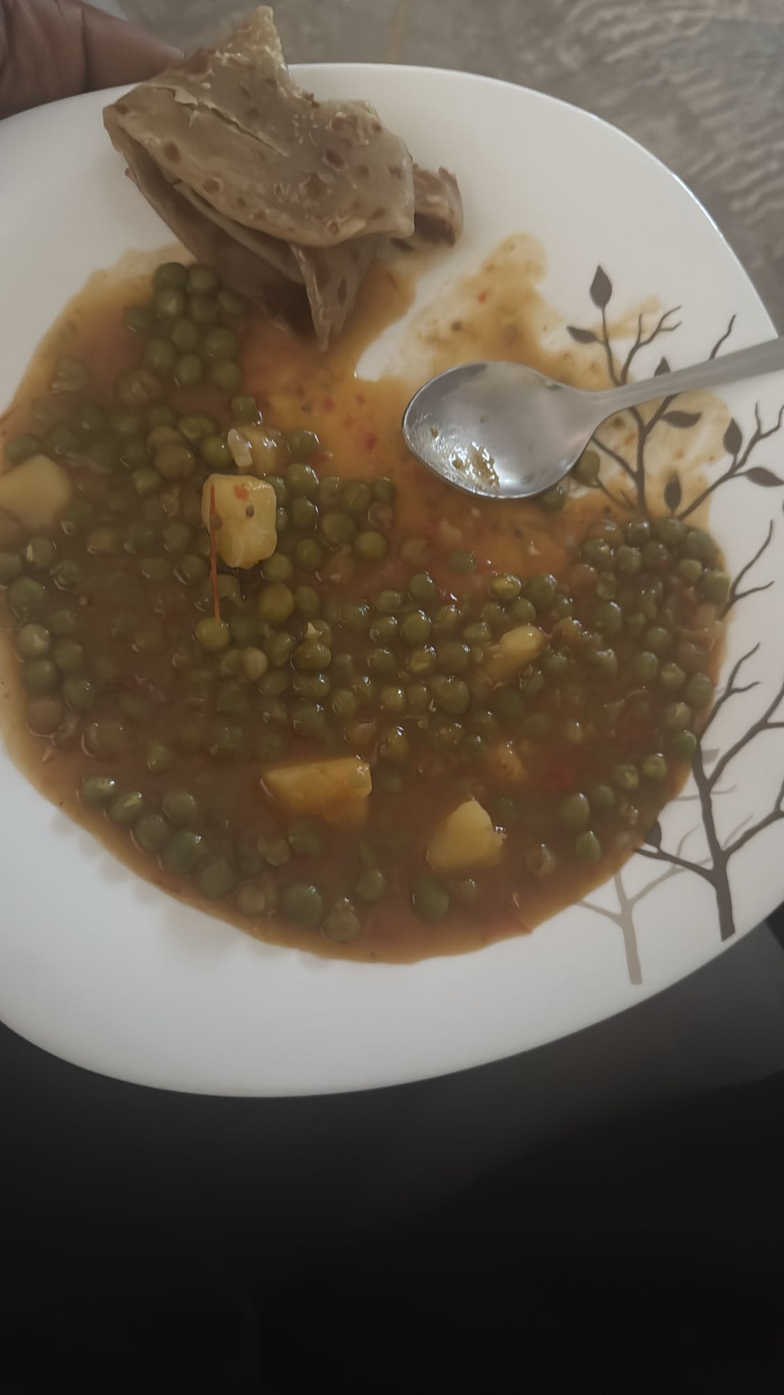 Green Peas Curry with Chapati