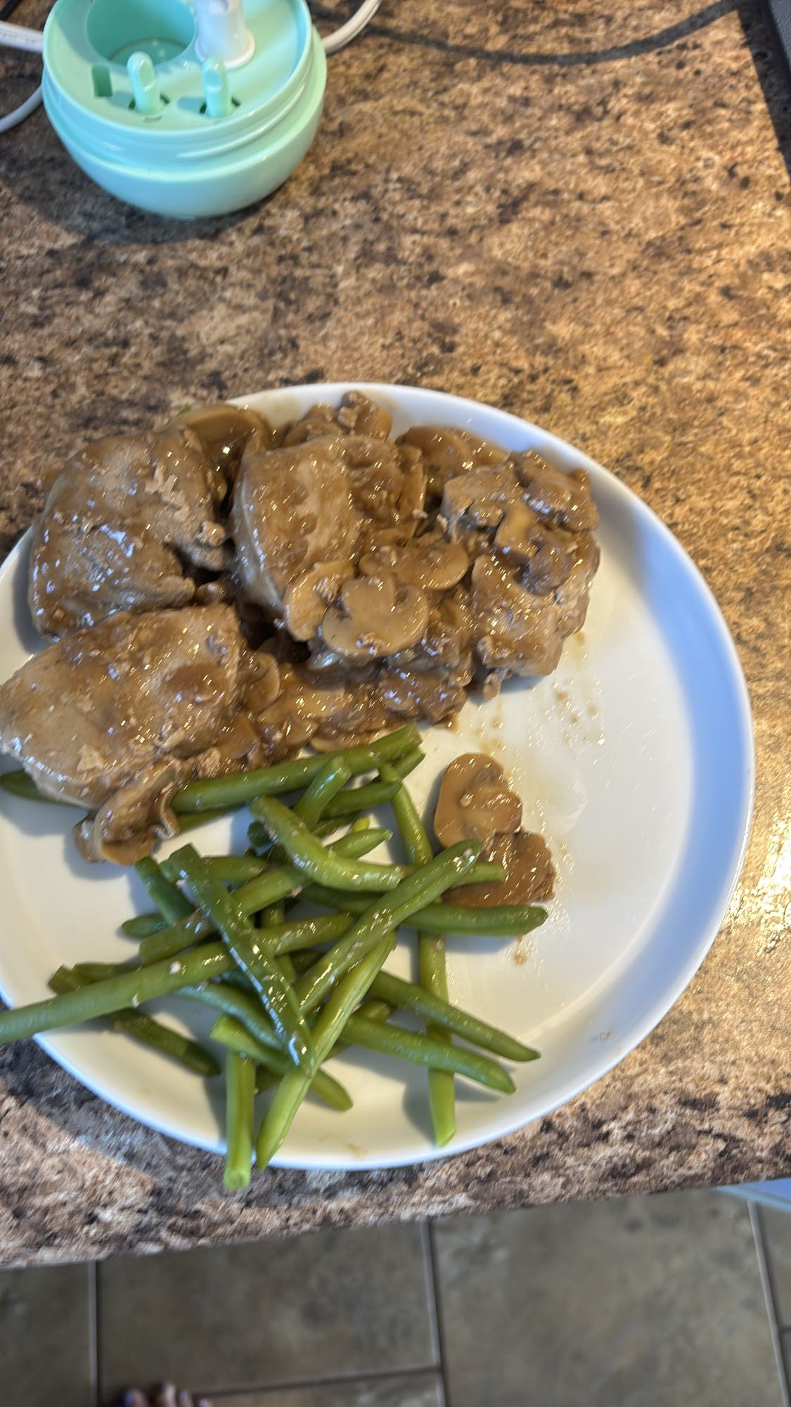 Poulet sauce champignons