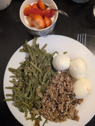 Repas équilibré aux œufs