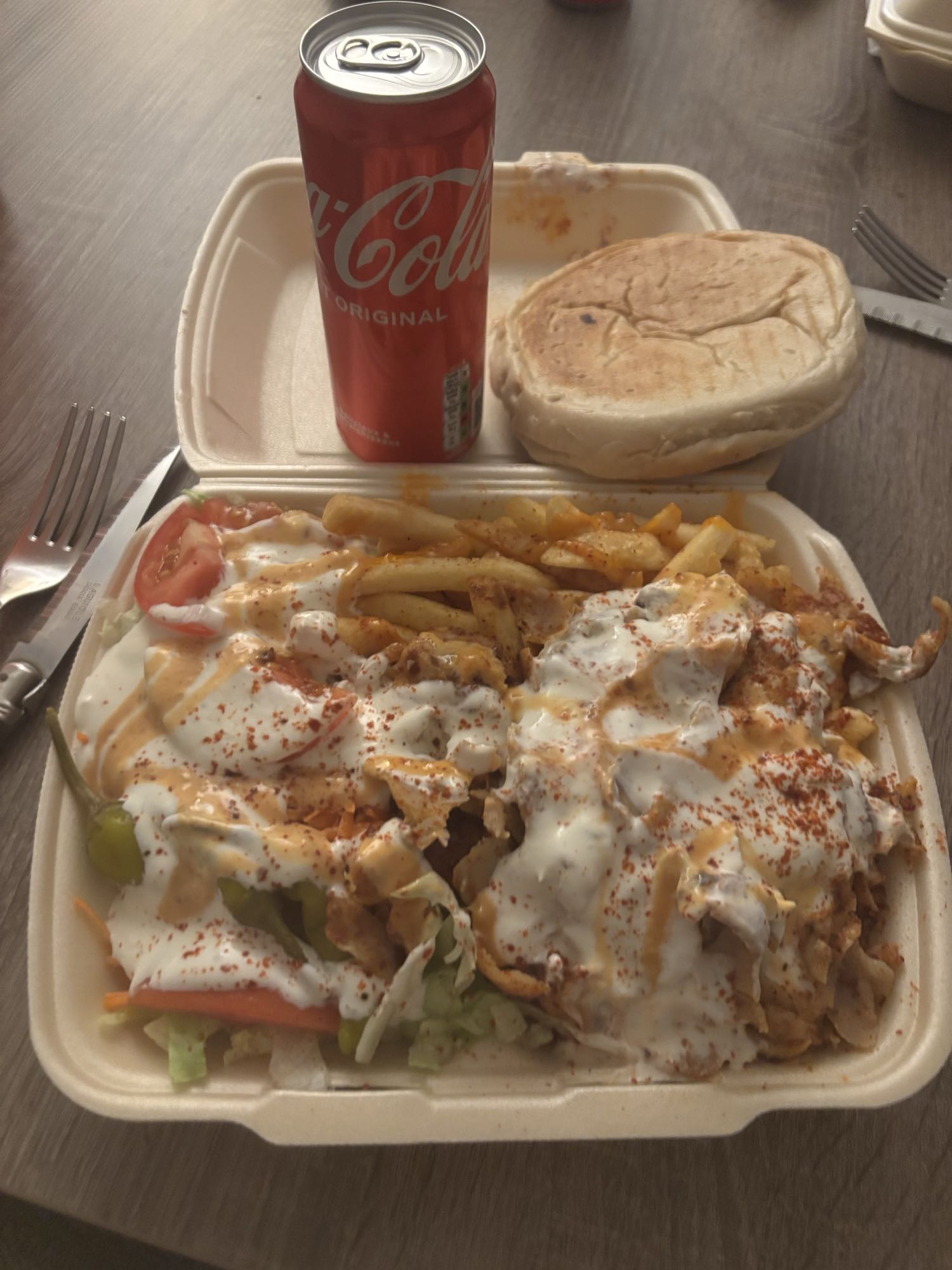 Assiette kebab frites