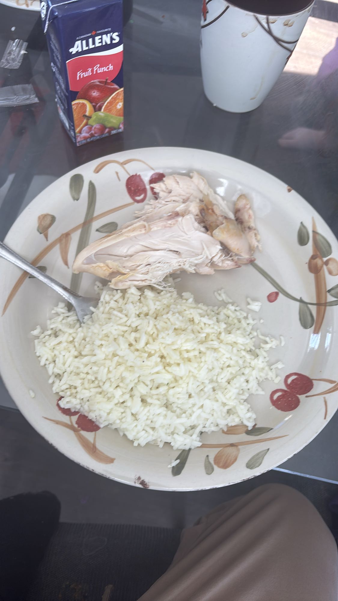 Poulet avec riz