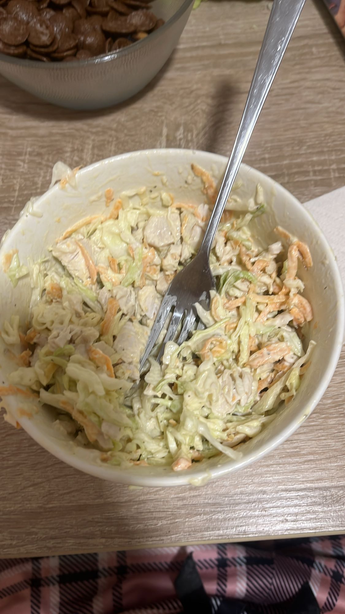 Салат с курицей и майонезом