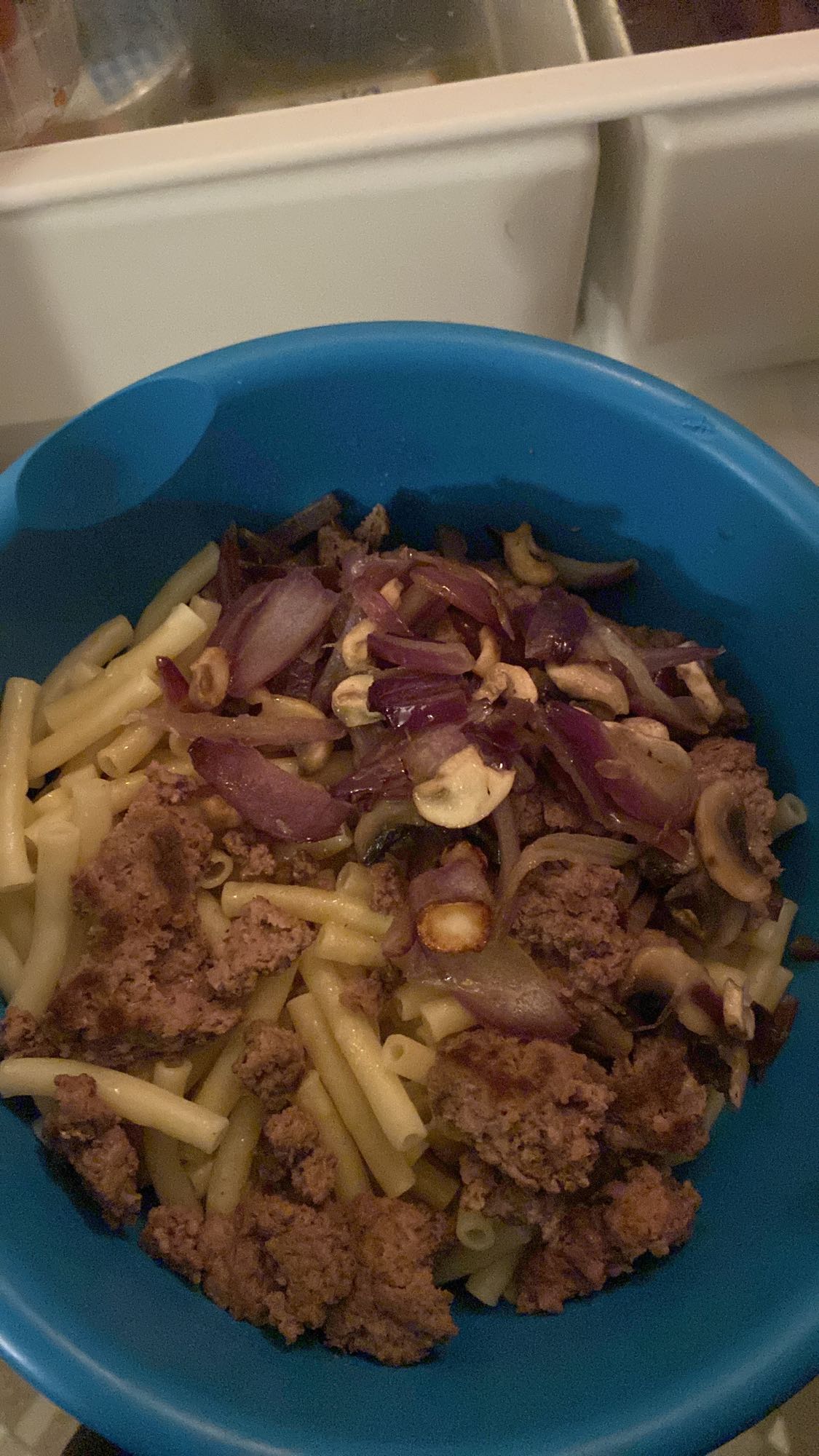 Pâtes au bœuf et légumes