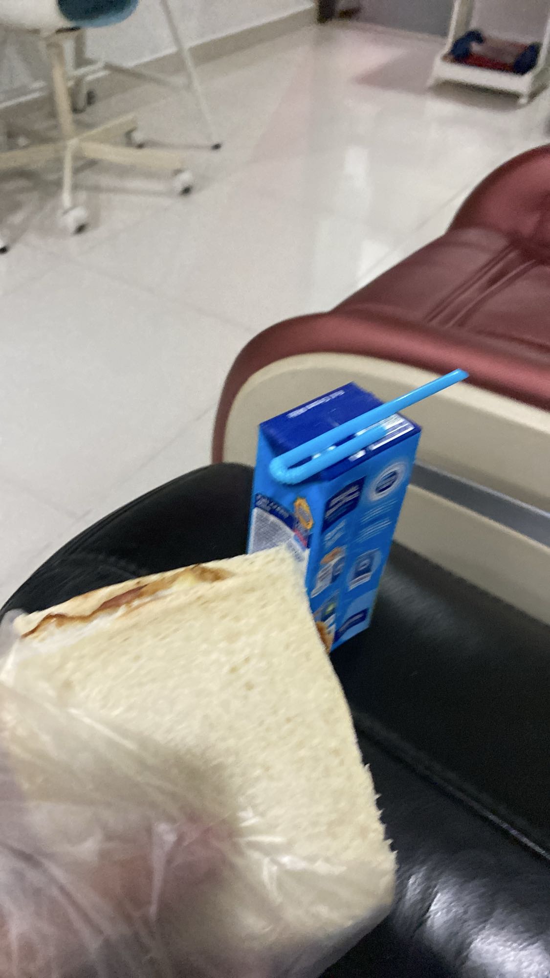 Milk and Sandwich