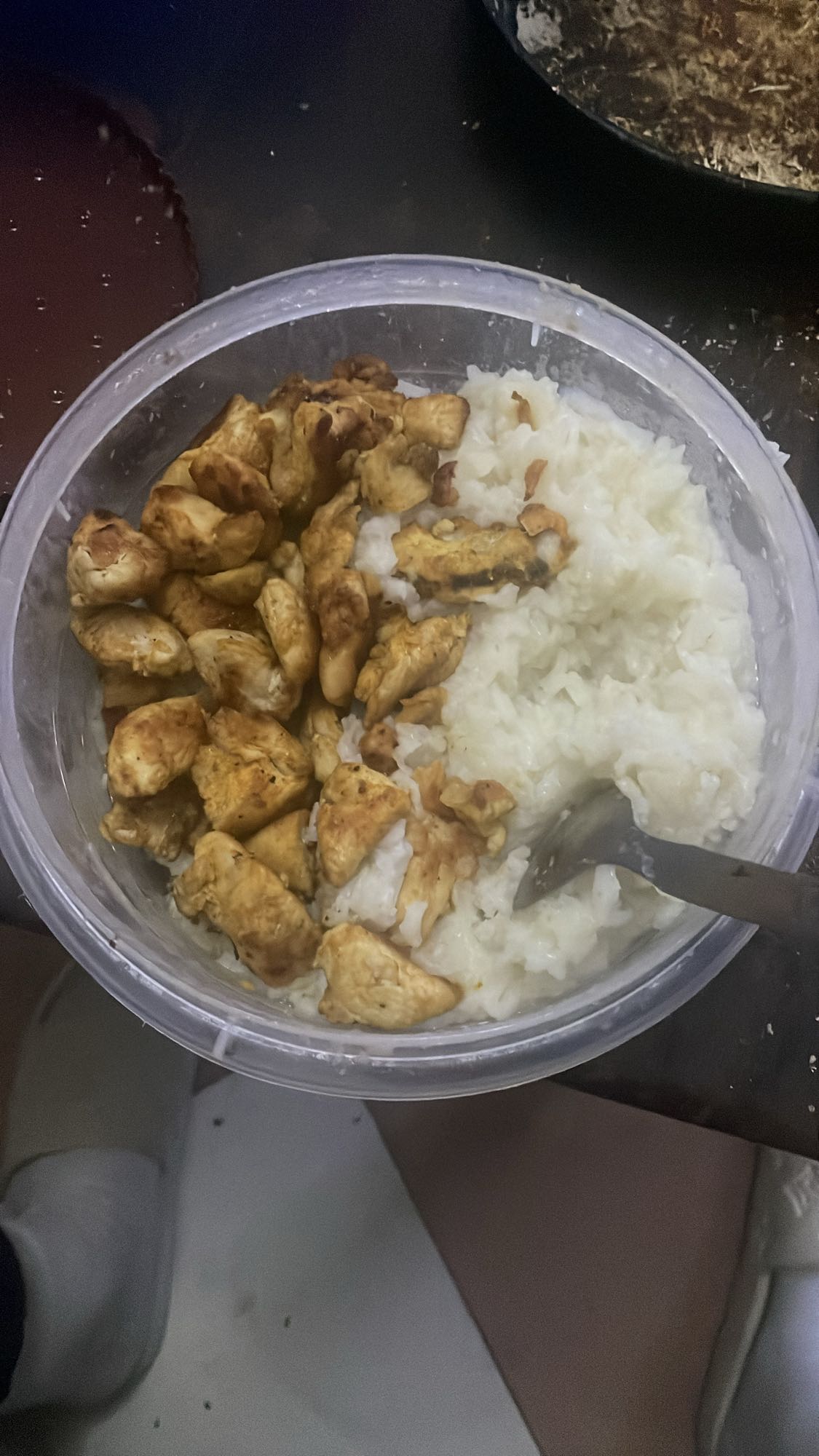 Poulet avec riz