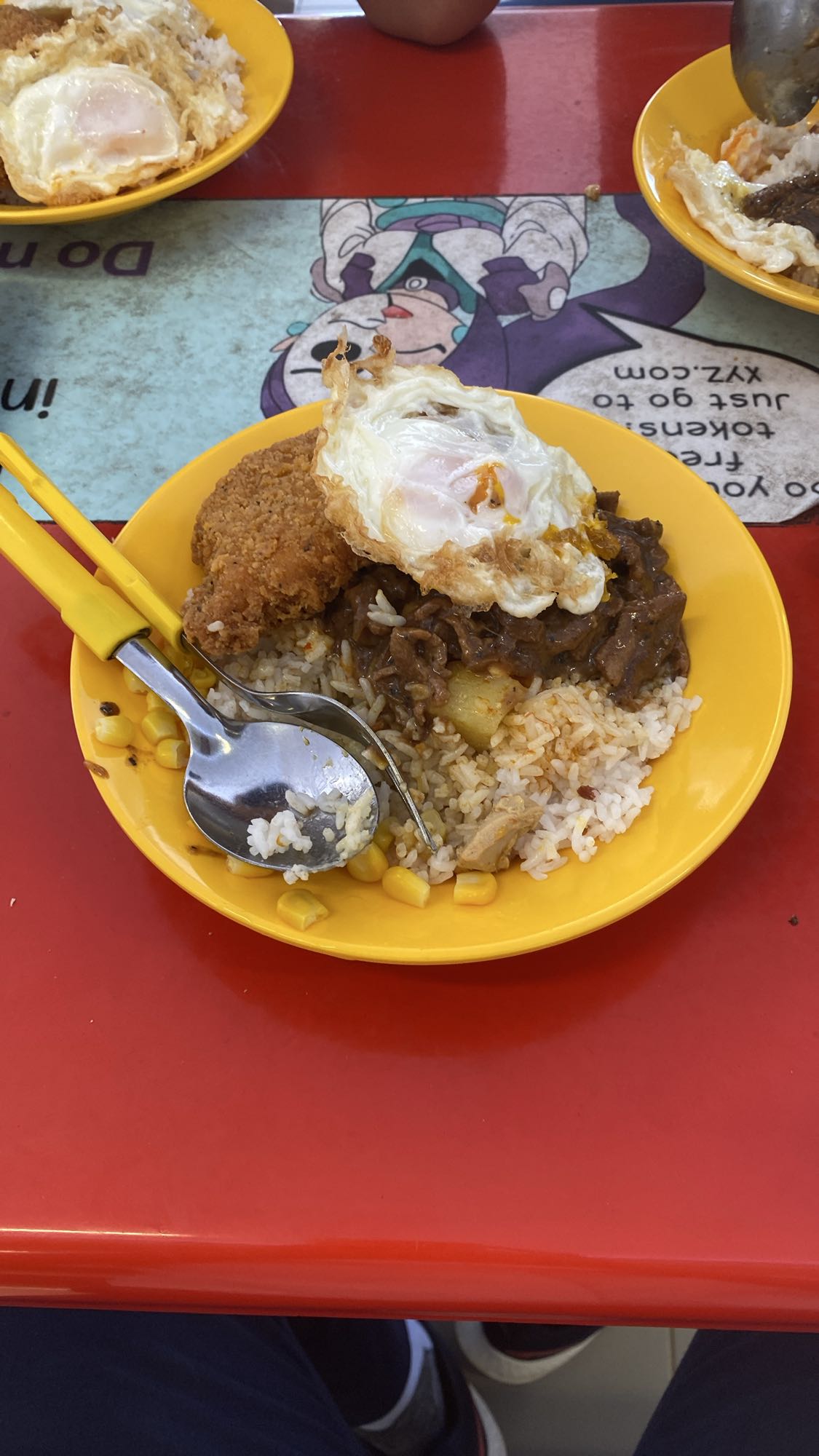 Fried Egg with Rice