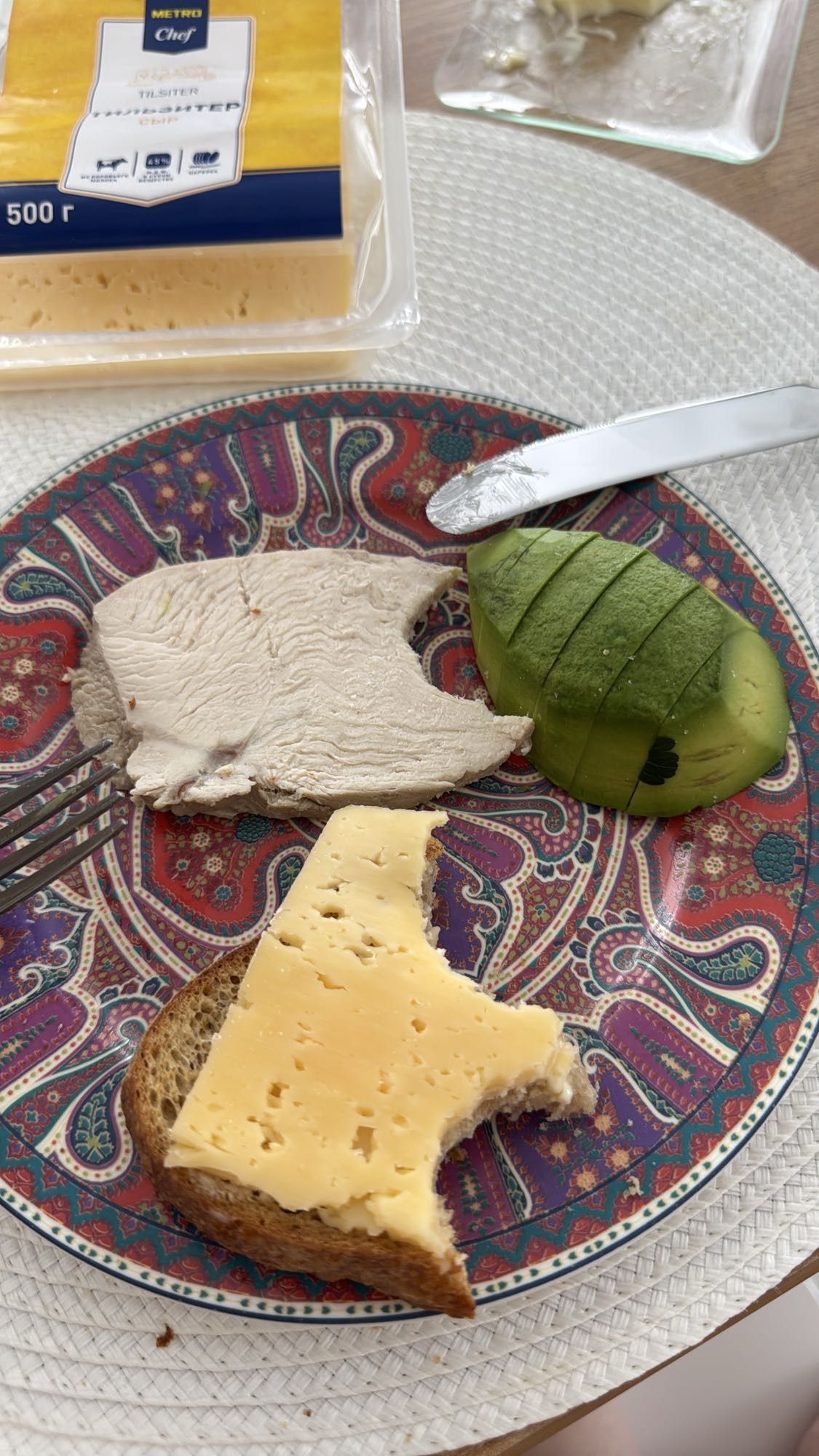 Cheese and Turkey Sandwich