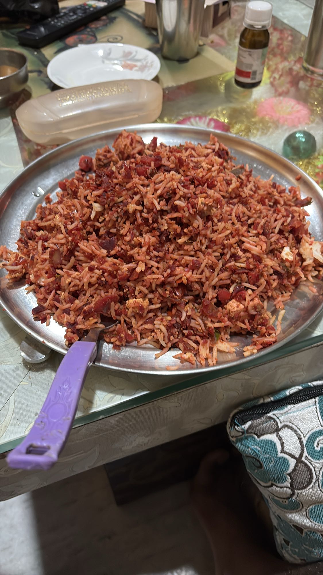 Spicy Beetroot Fried Rice