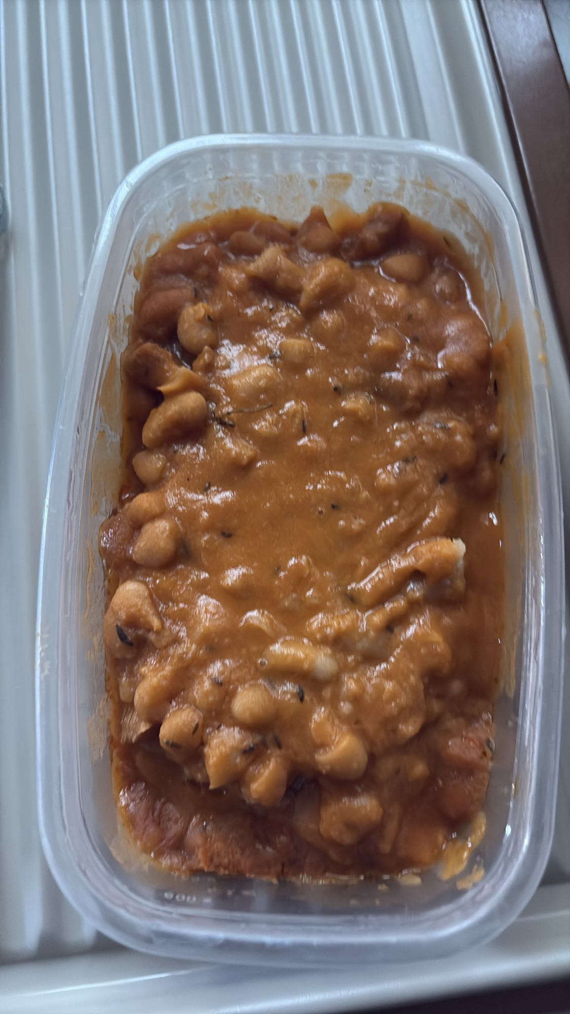 Haricots blancs en sauce