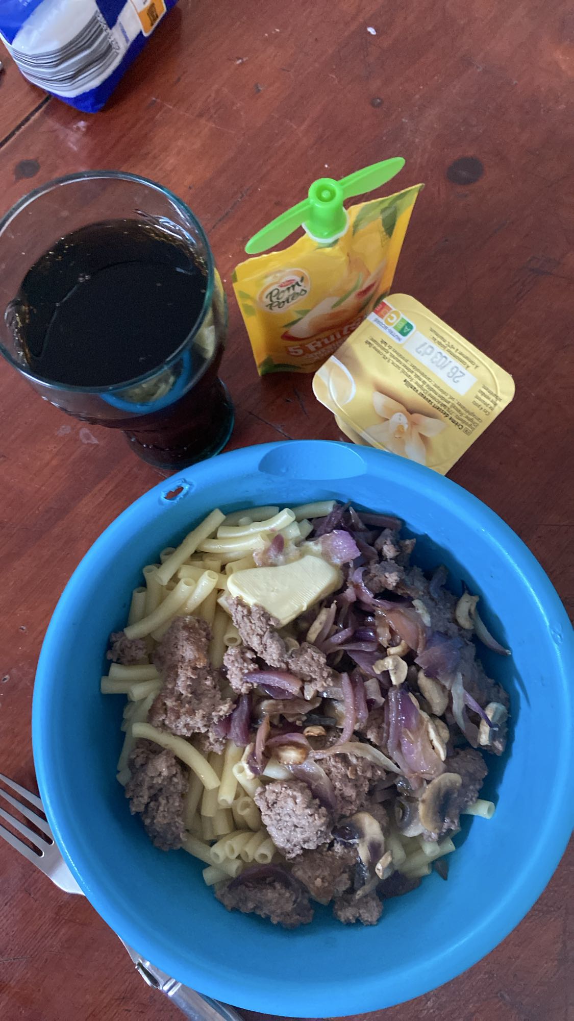 Pâtes au bœuf et champignons