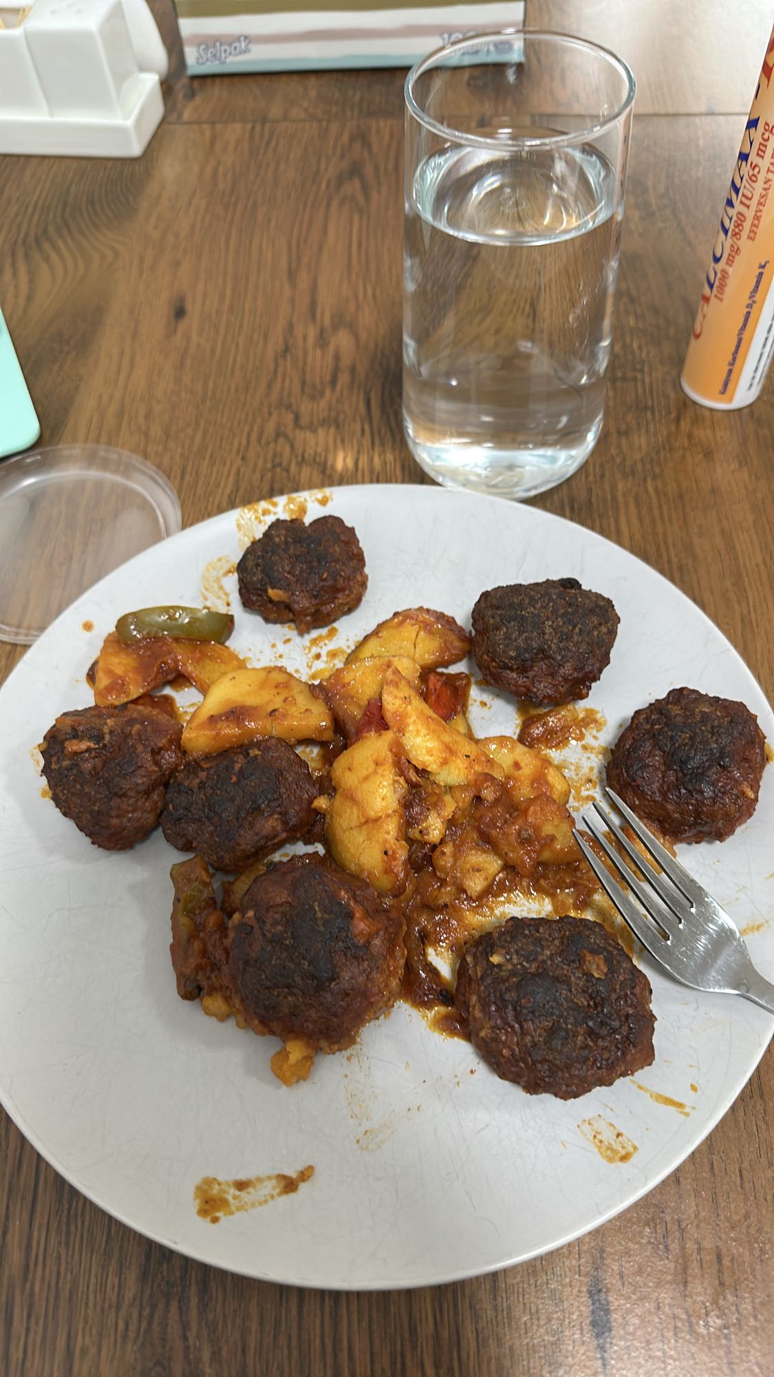 Albóndigas con papas