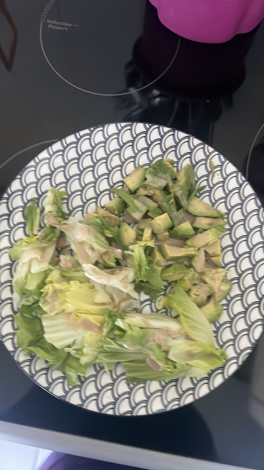 Salade avocat laitue