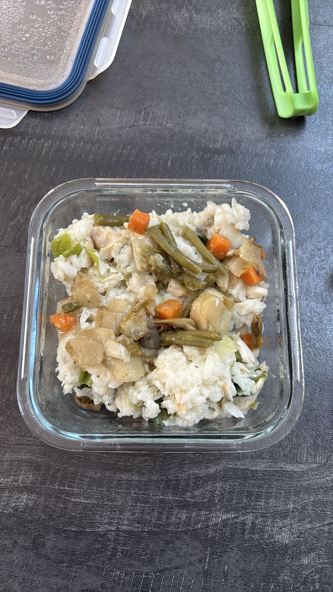 Riz aux légumes et poulet