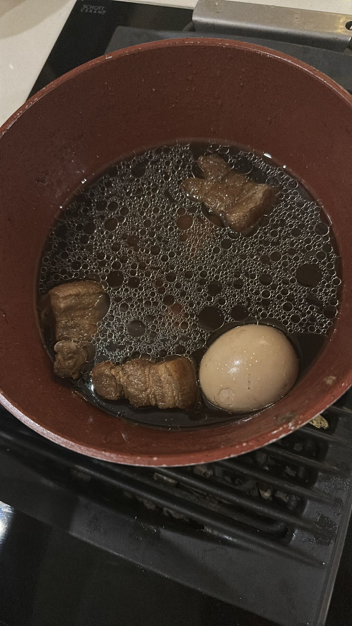 Braised Pork Belly with Egg