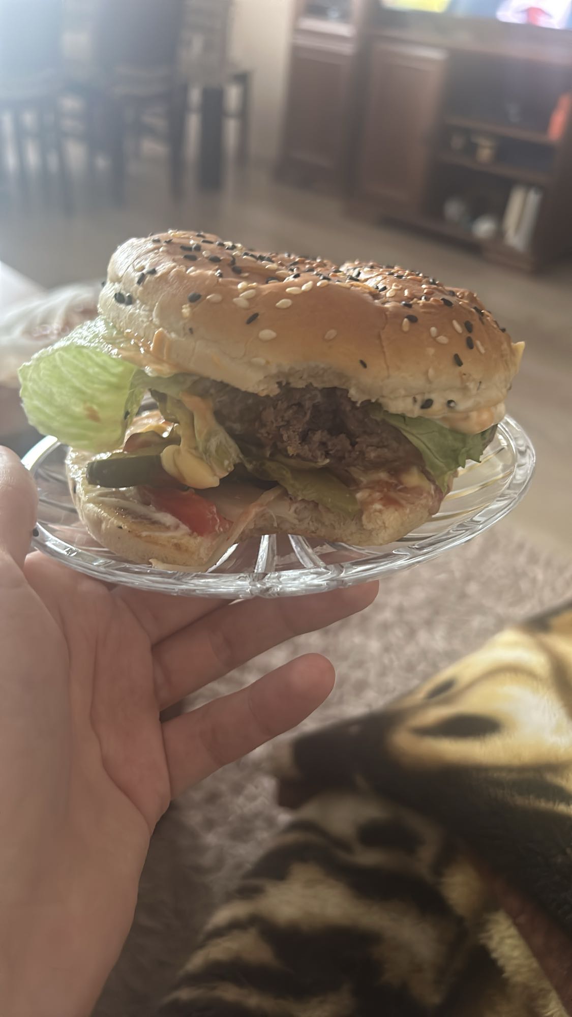 Domowy burger wołowy
