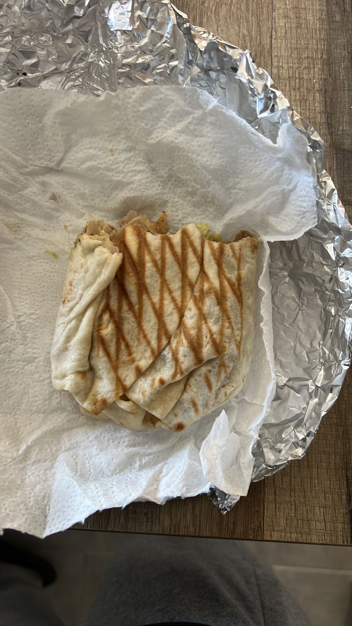 Sandwich au poulet grillé