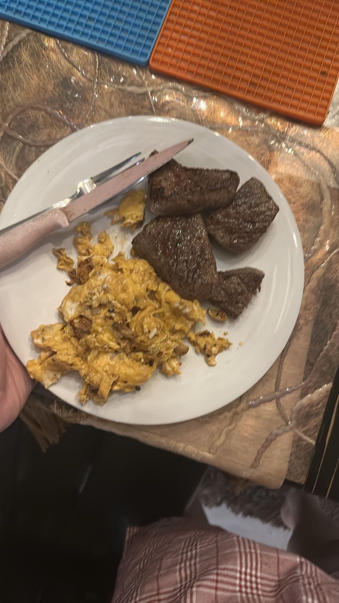 Steak and Scrambled Eggs