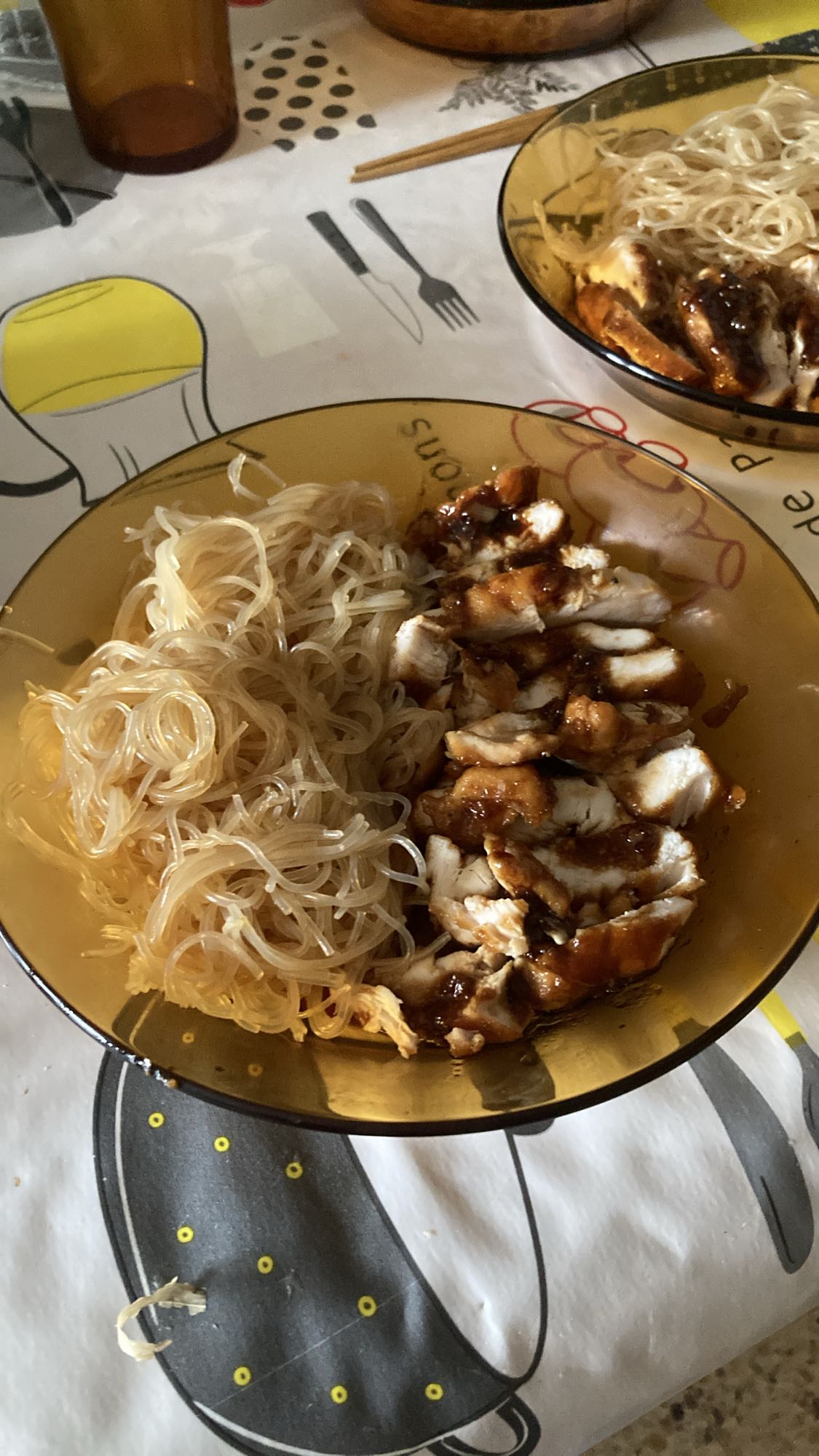 Fideus amb pollastre