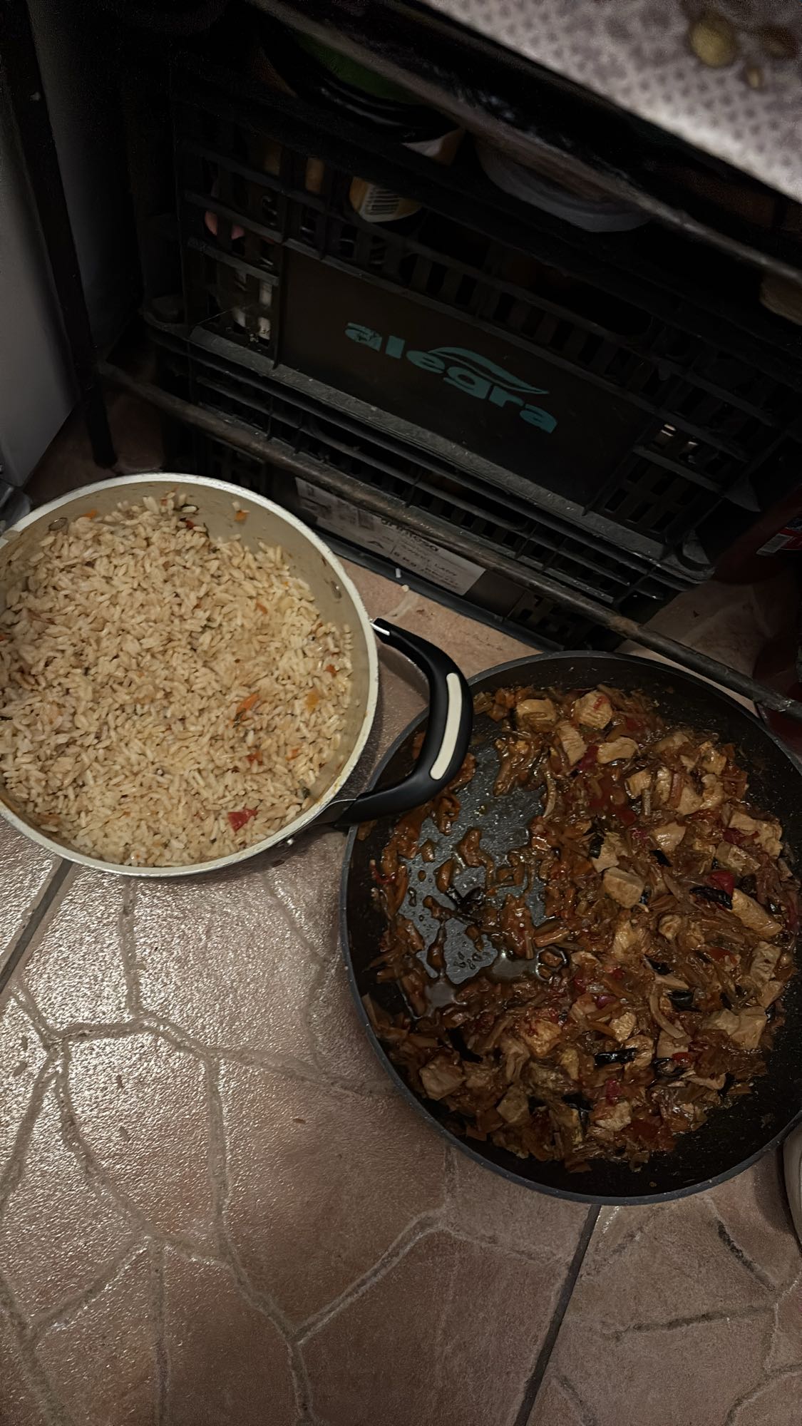 Rice with meat stew