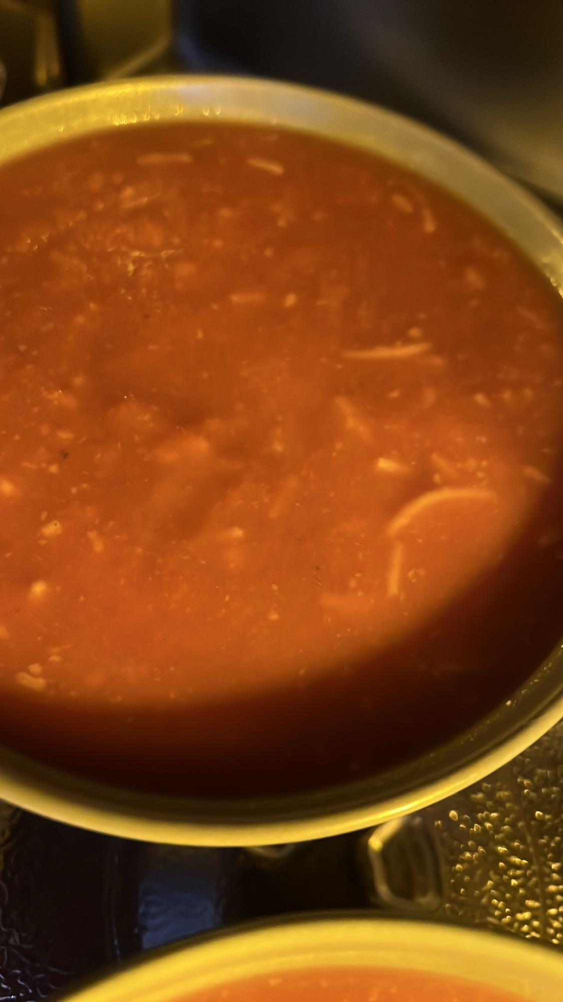 Soupe tomate et vermicelles