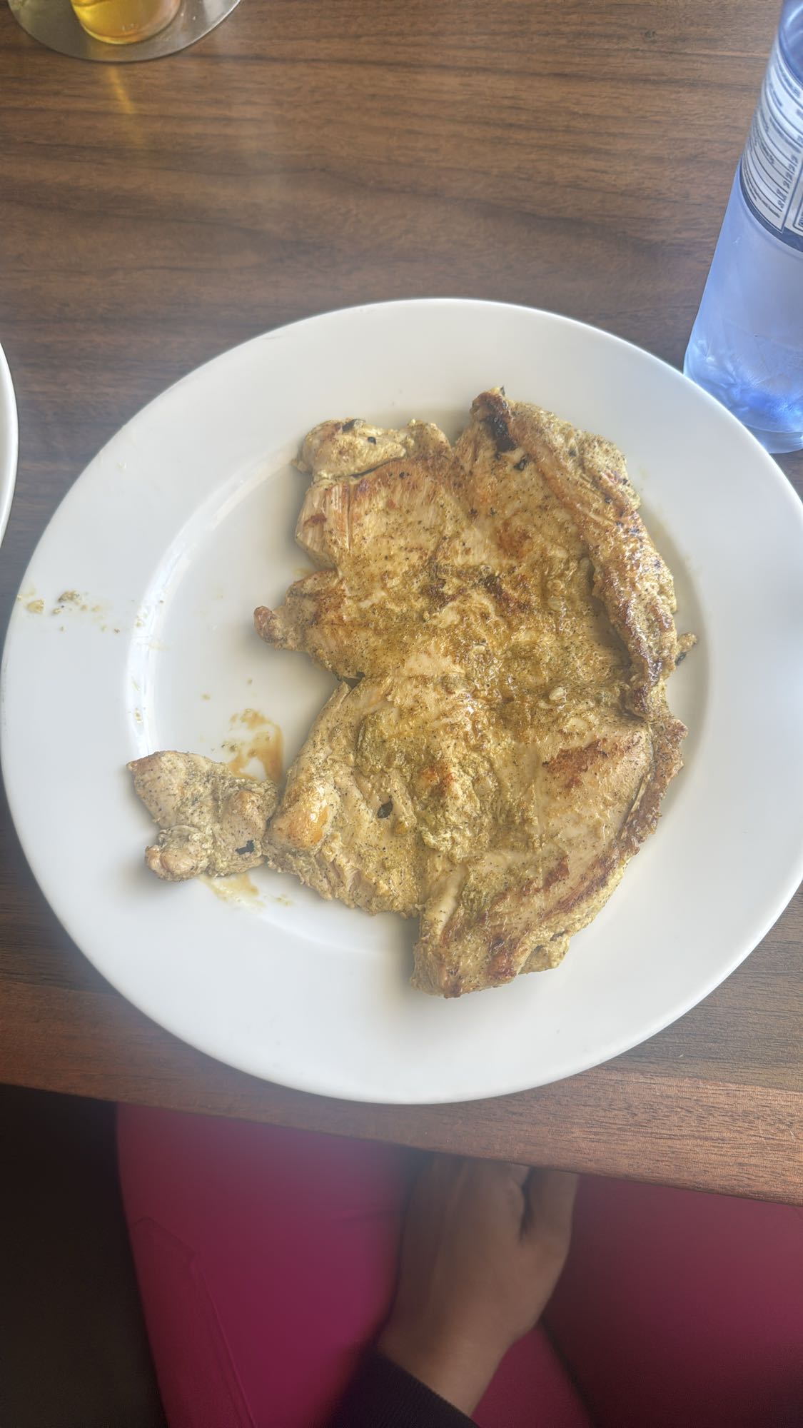 Chuleta de cerdo asada