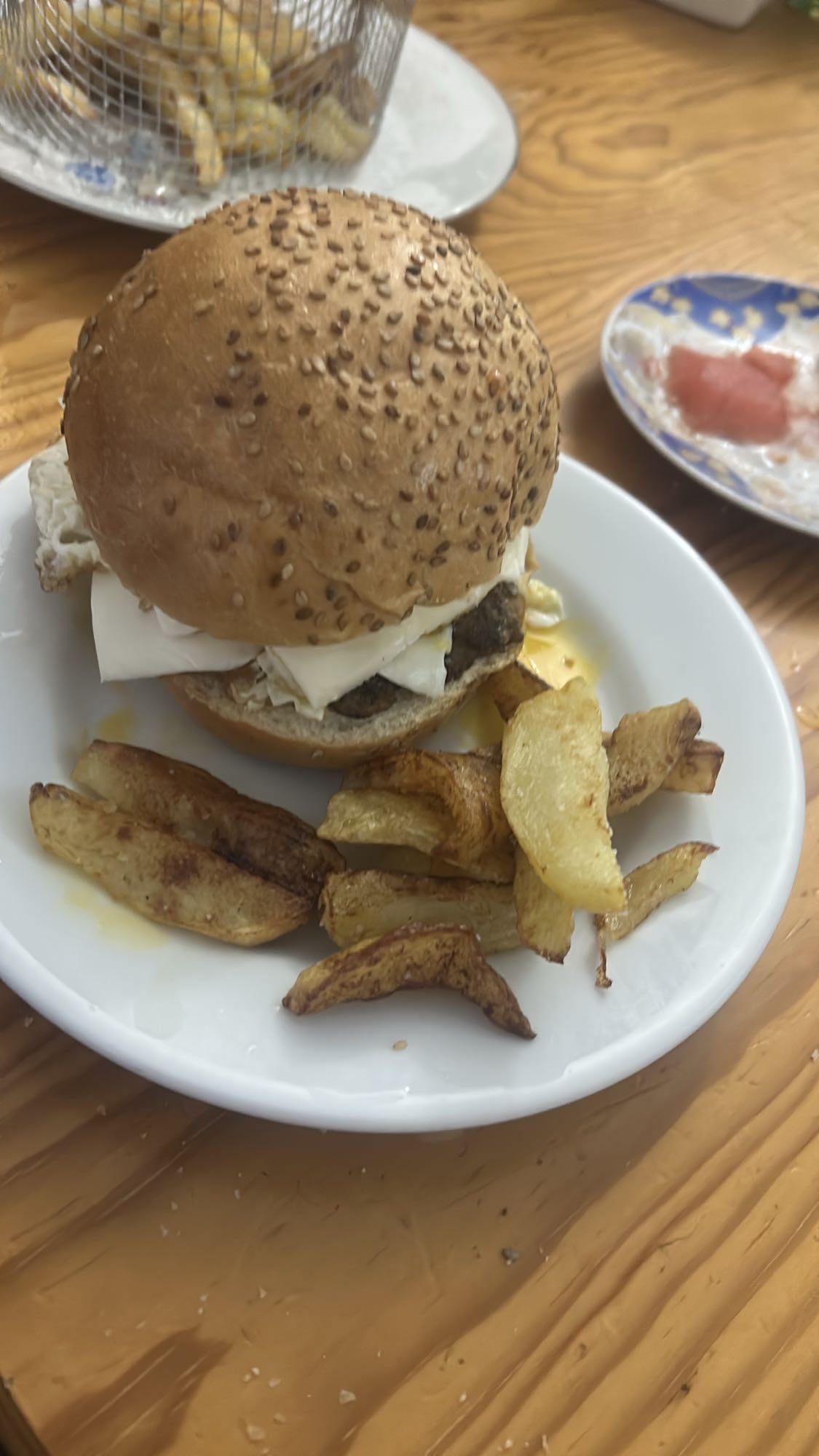 Hamburguesa con papas