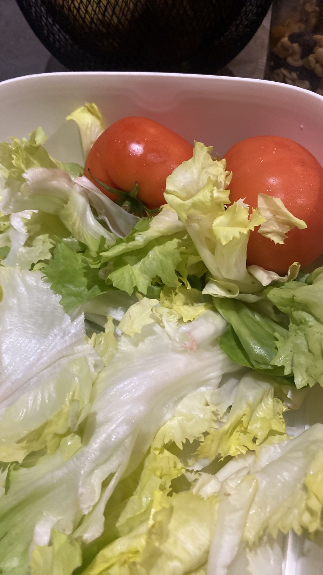 Salade de laitue et tomate