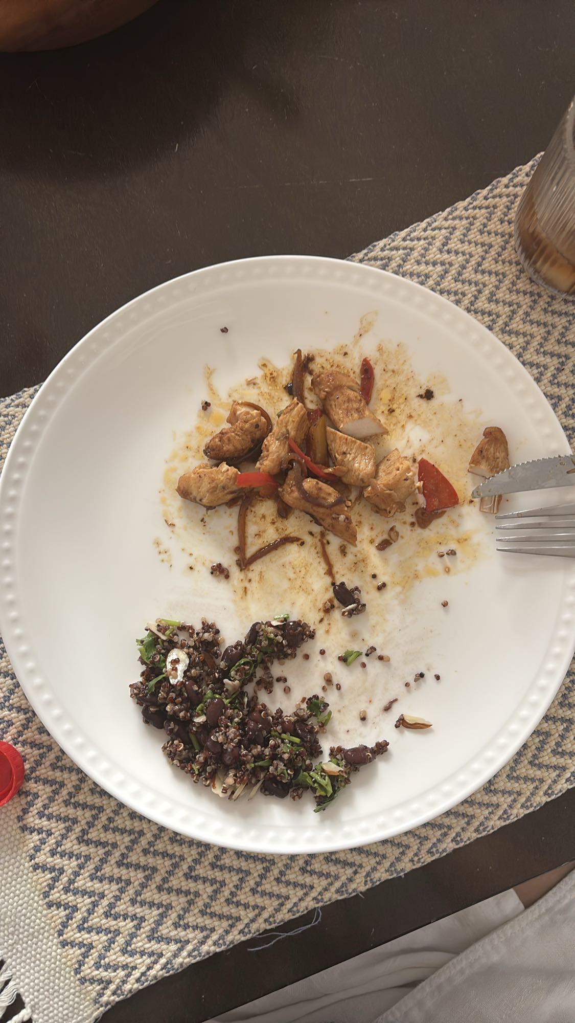 Pollo salteado con quinoa