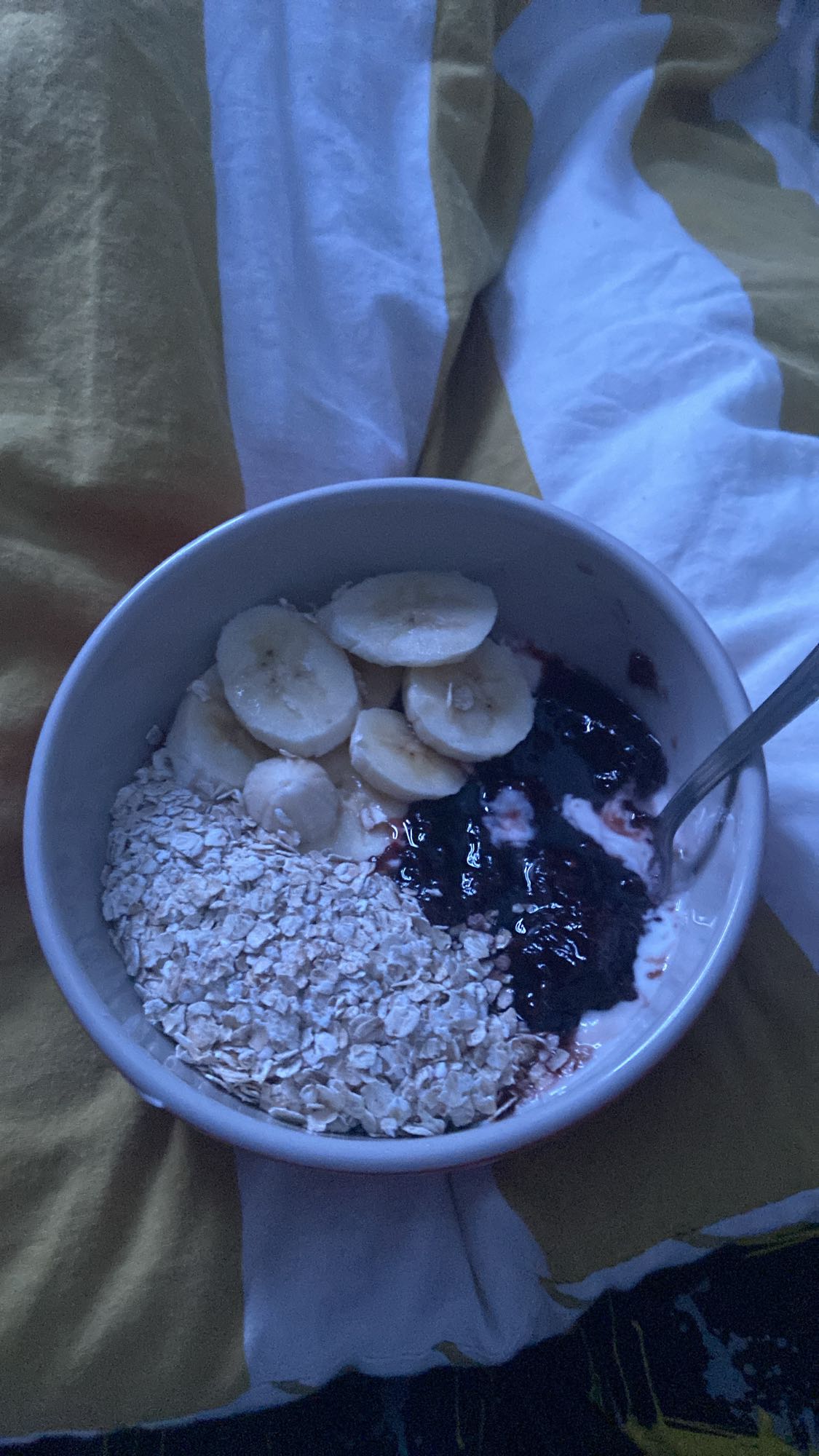 Bol de yaourt et avoine