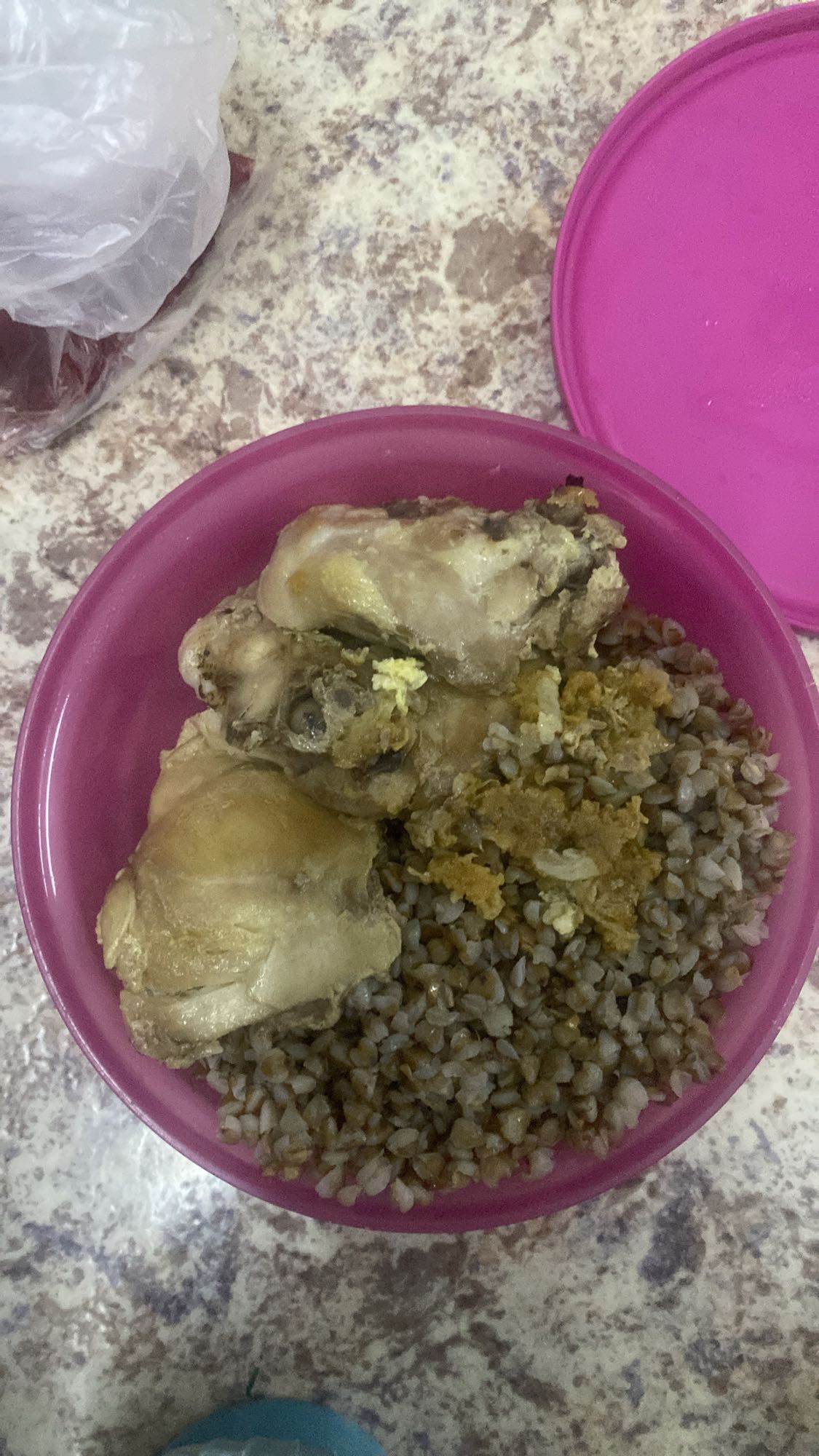 Гречка с курицей