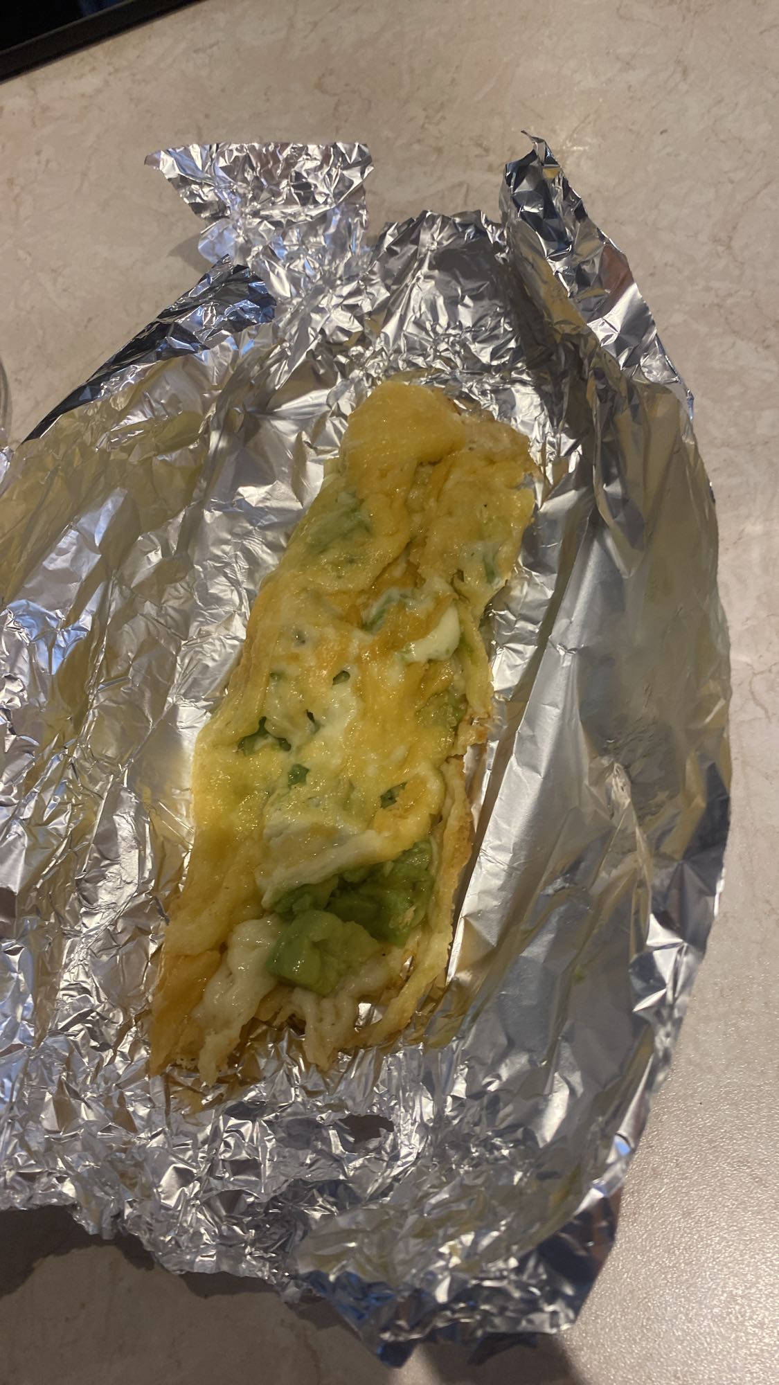 Taco z jajkiem i awokado