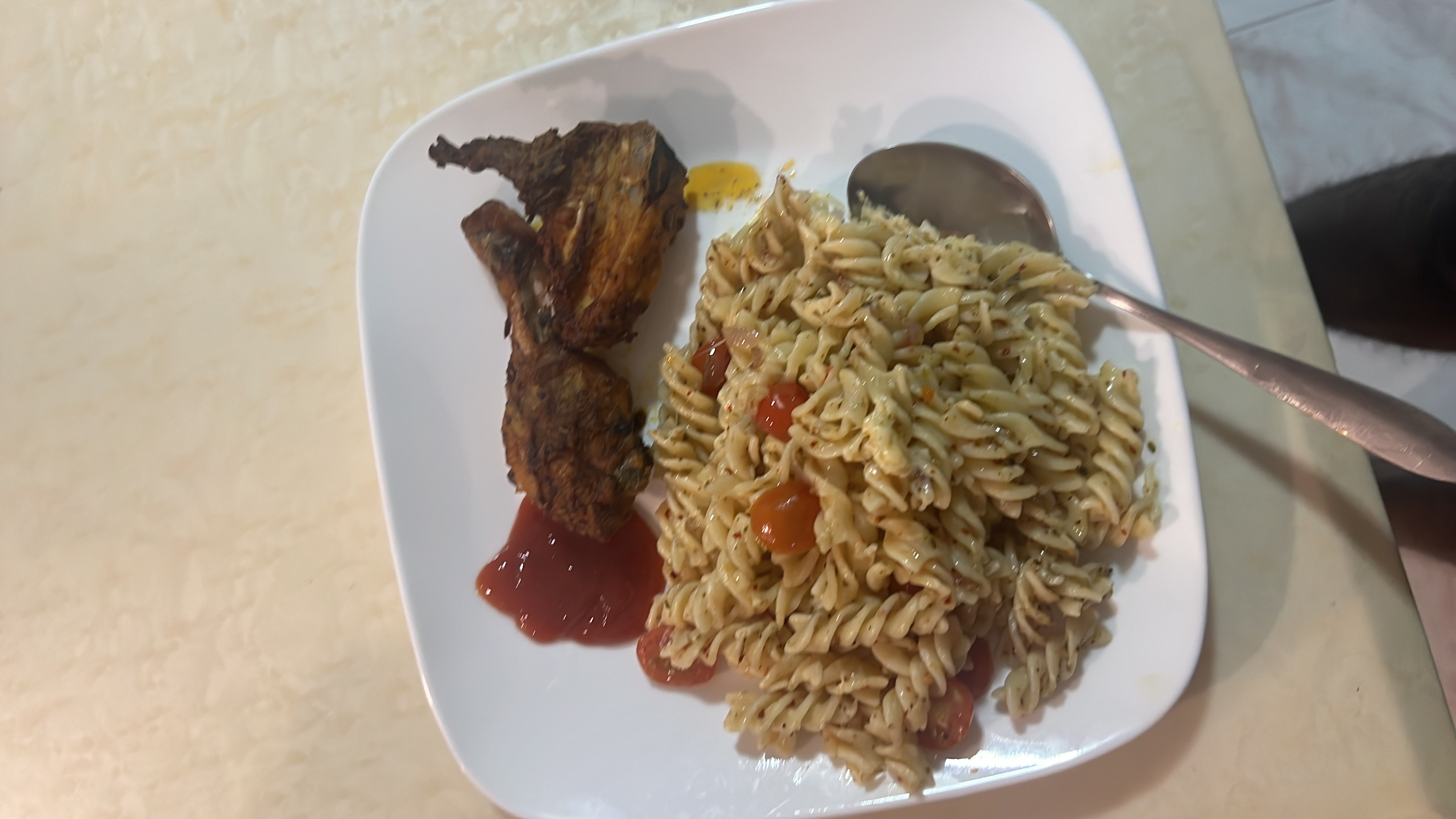 Grilled Chicken with Pasta