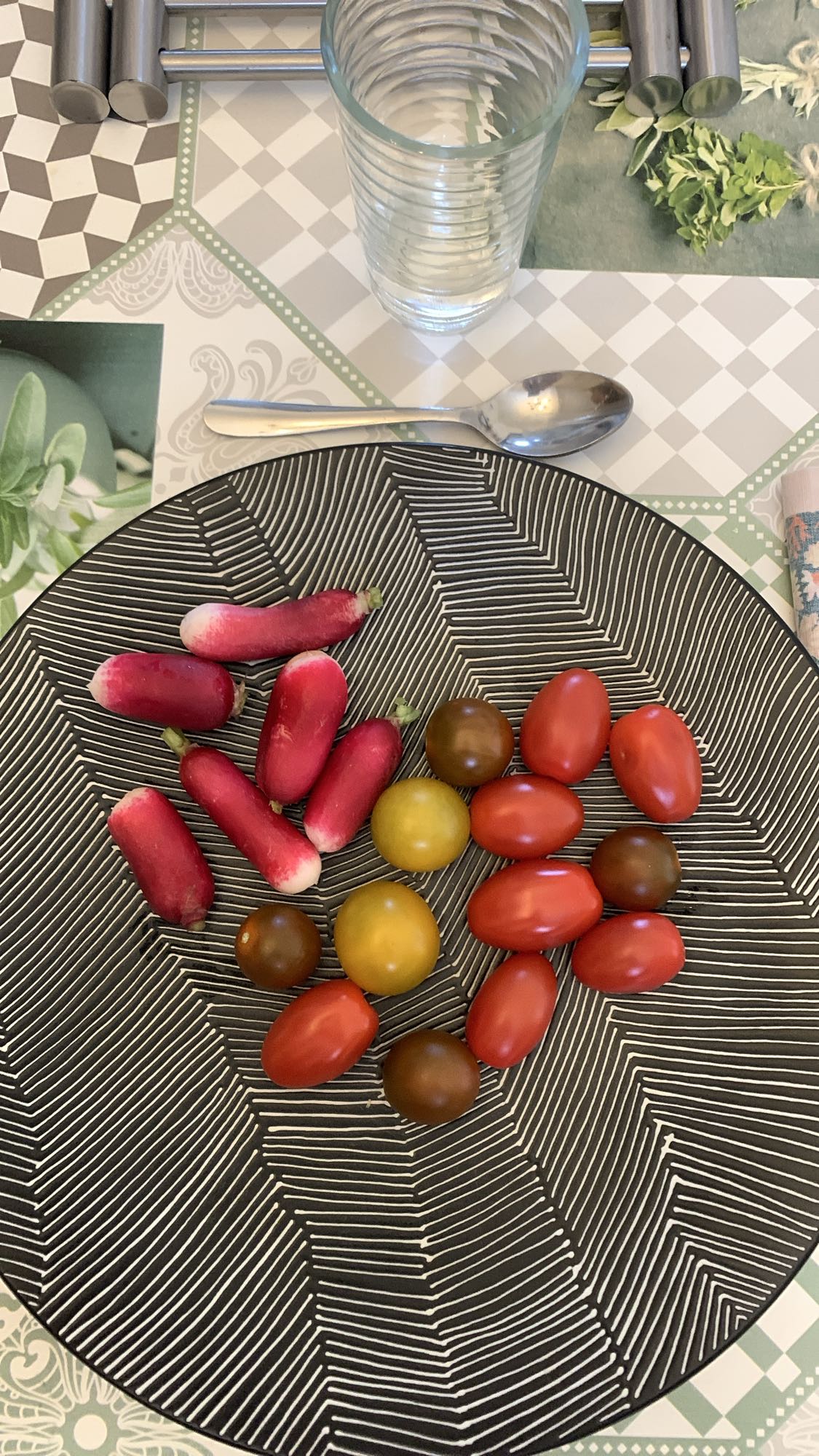 Radis et tomates cerises