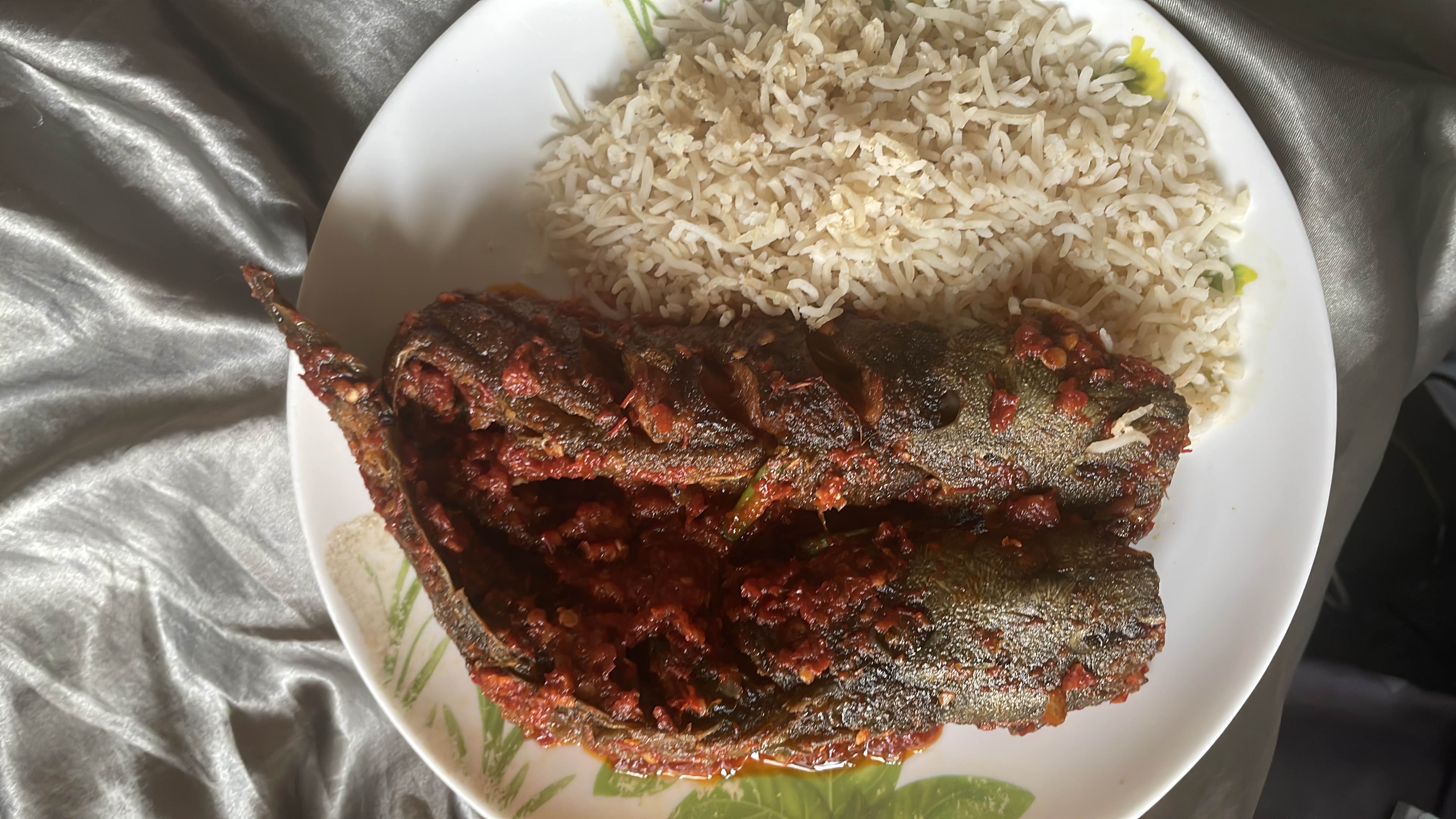 Spicy Grilled Fish with Rice