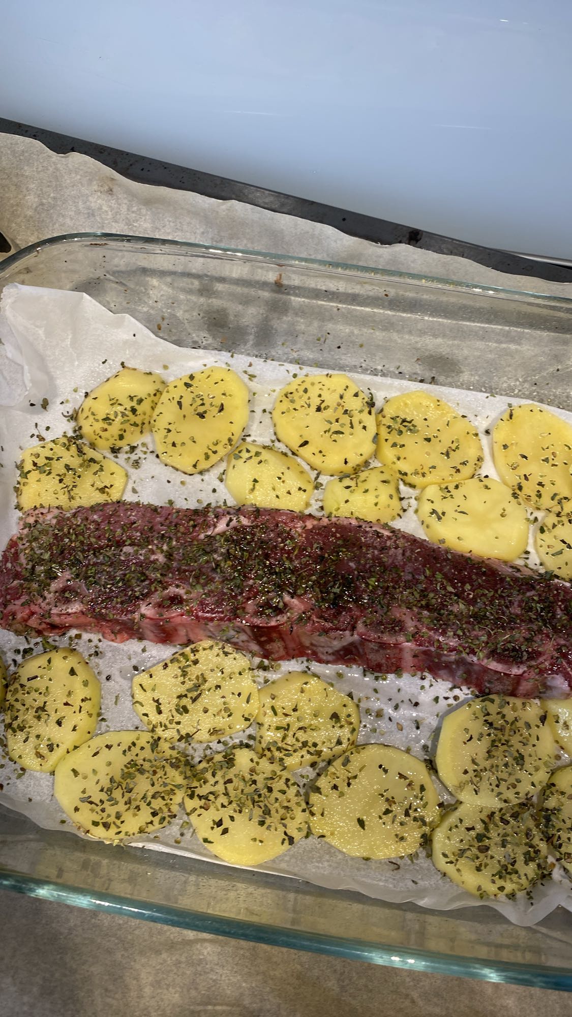 Carne al horno con papas