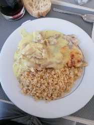 Poulet sauce crémeuse
