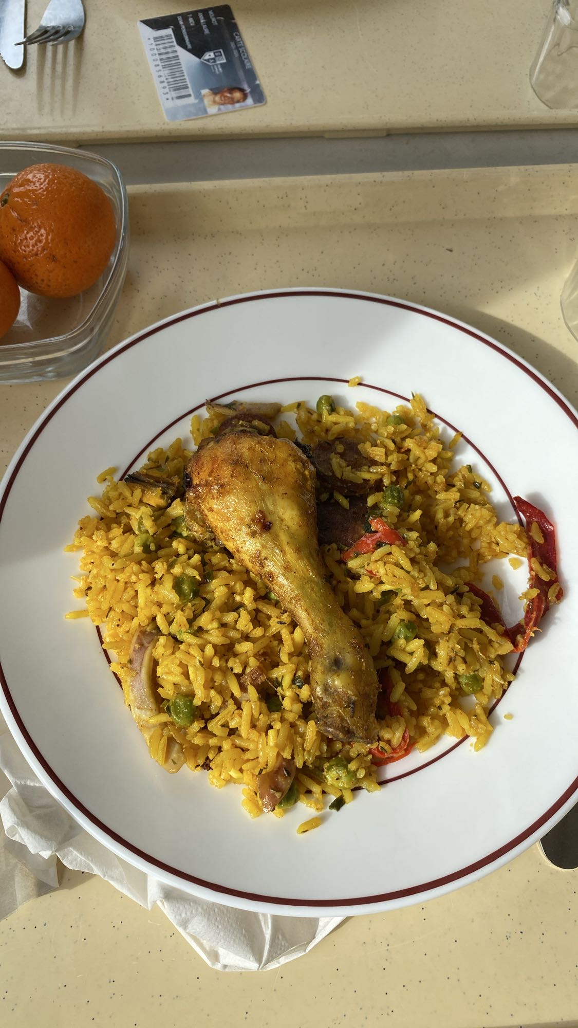 Poulet avec riz épicé