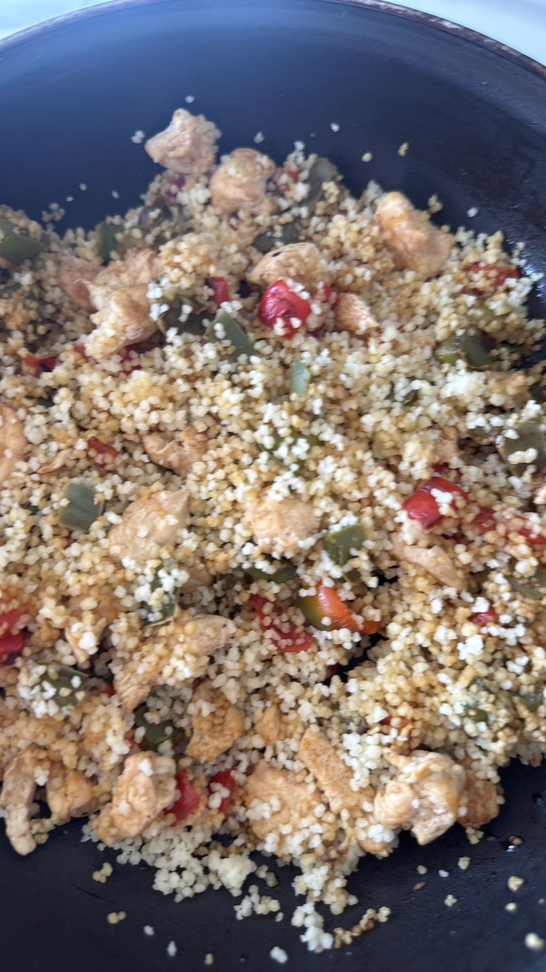 Cuscús con pollo y verduras