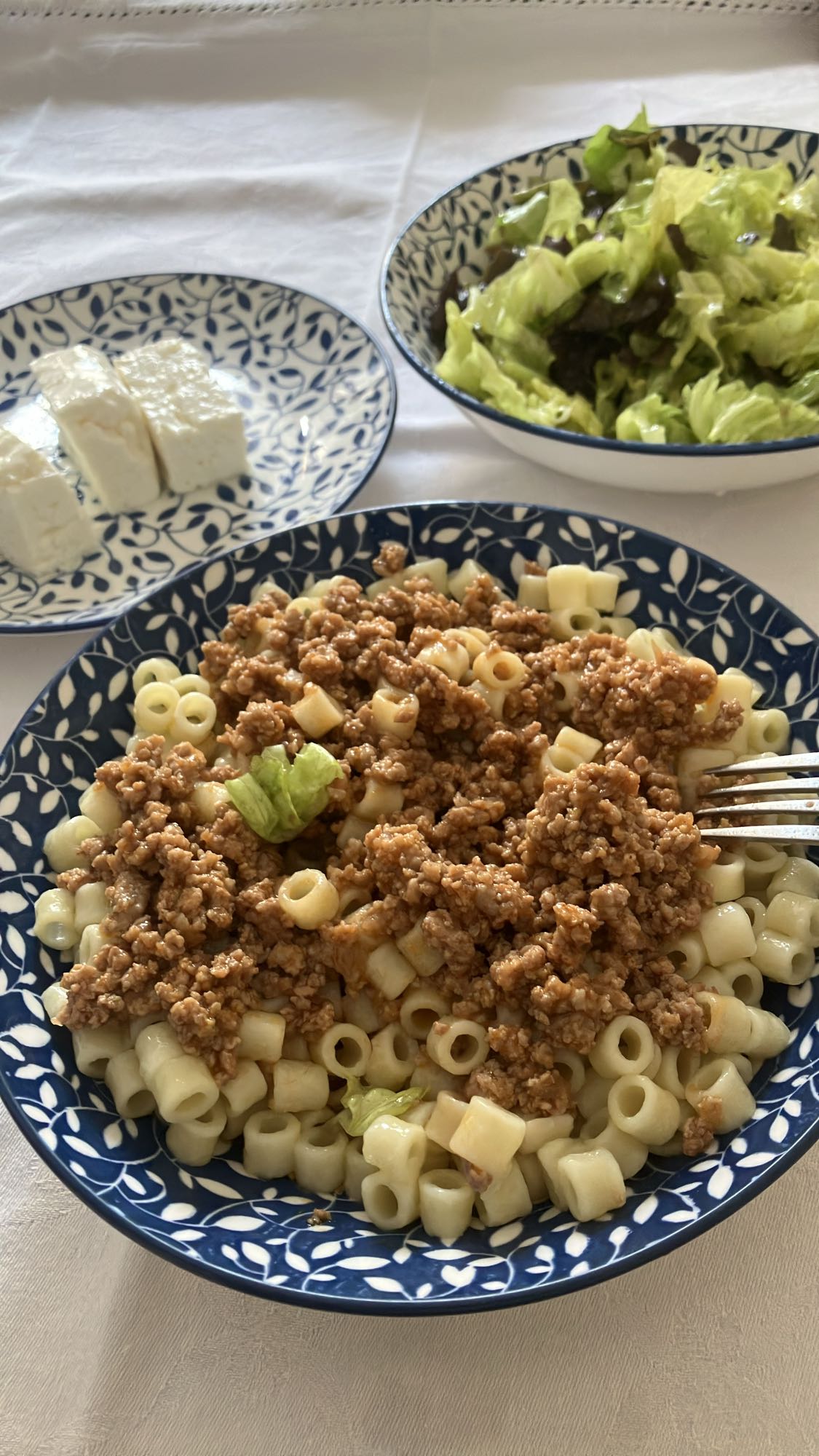 Pasta with minced meat