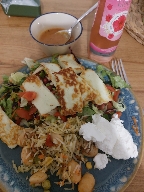 Grilled Halloumi Salad