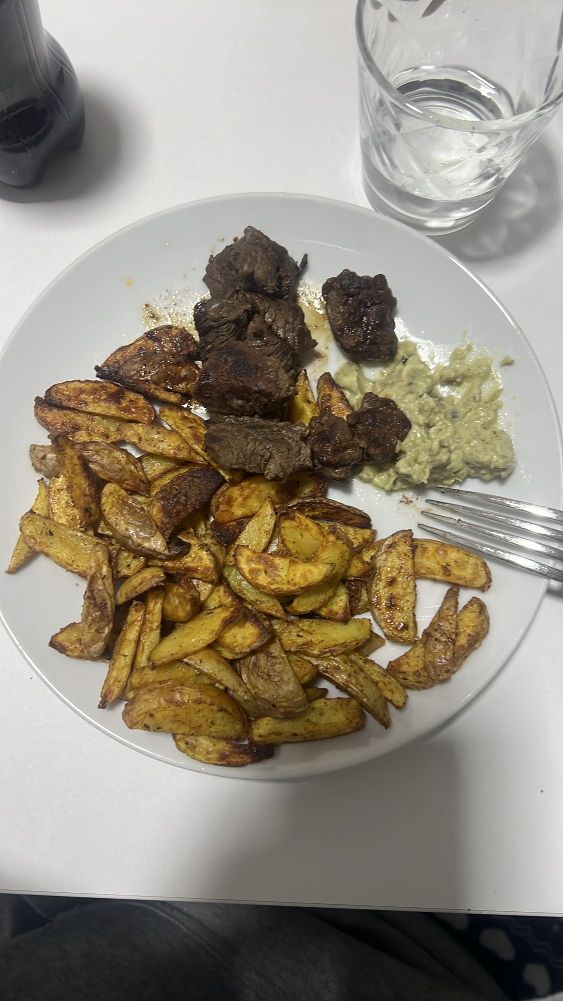 Steak with Potato Wedges