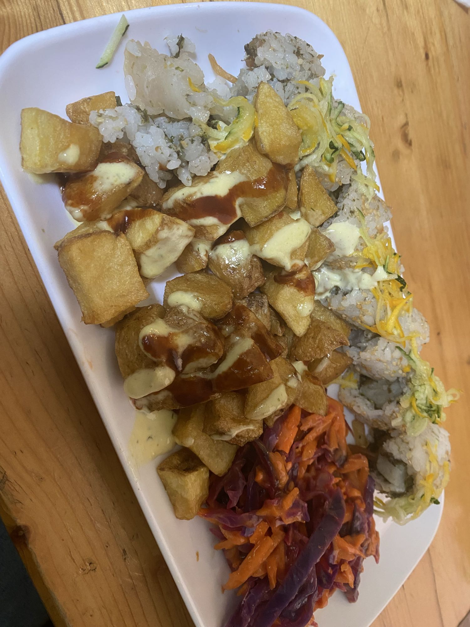 Sushi with Fried Potatoes