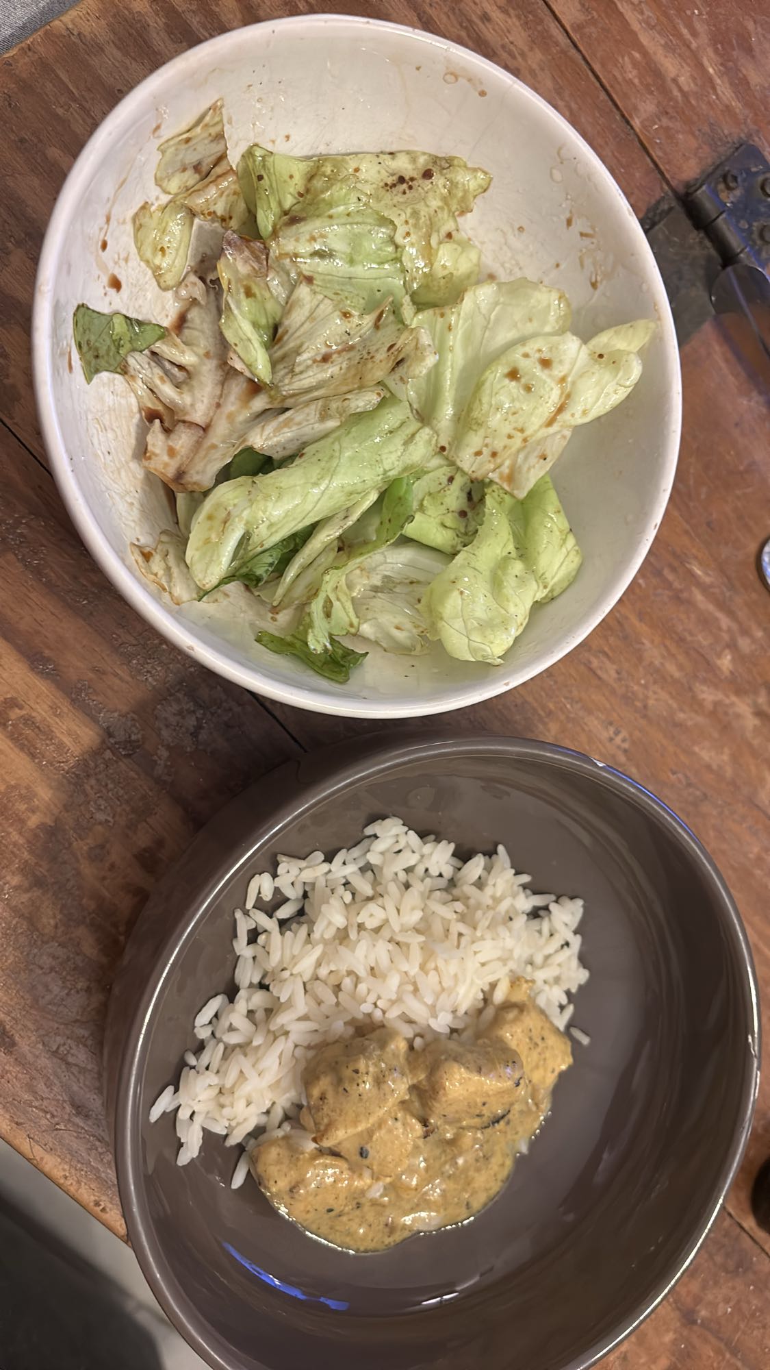 Poulet au curry avec riz