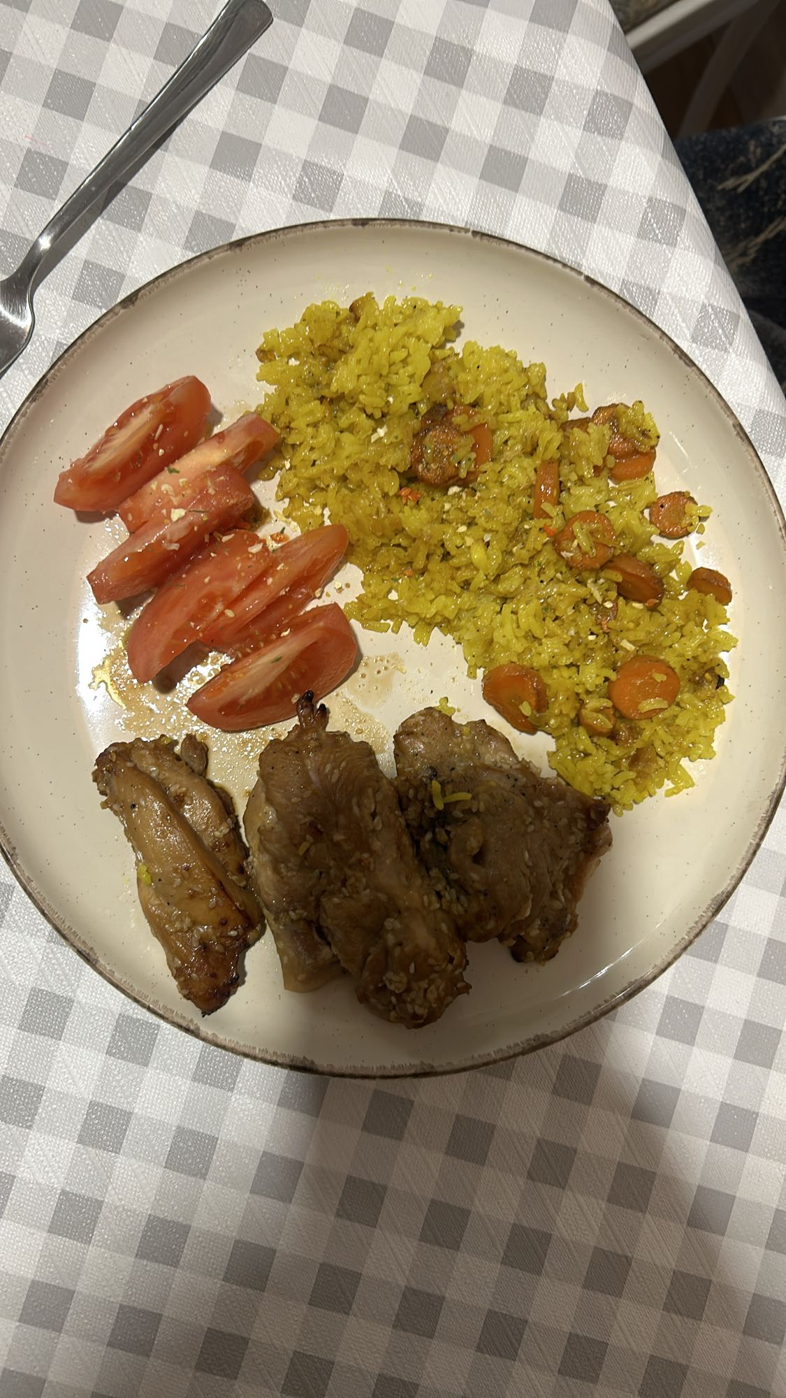 Grilled Chicken with Rice