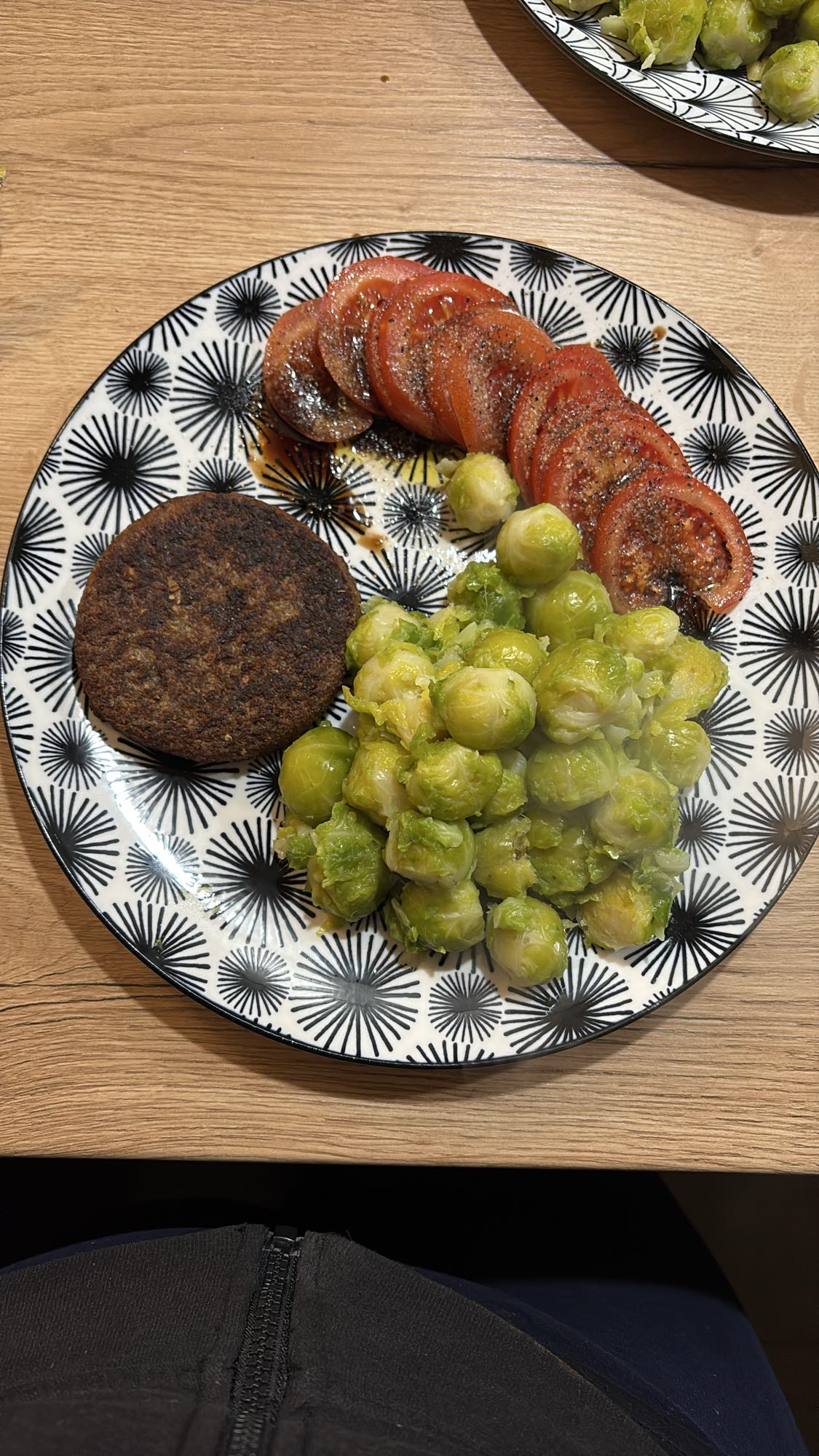 Galette végétale et légumes