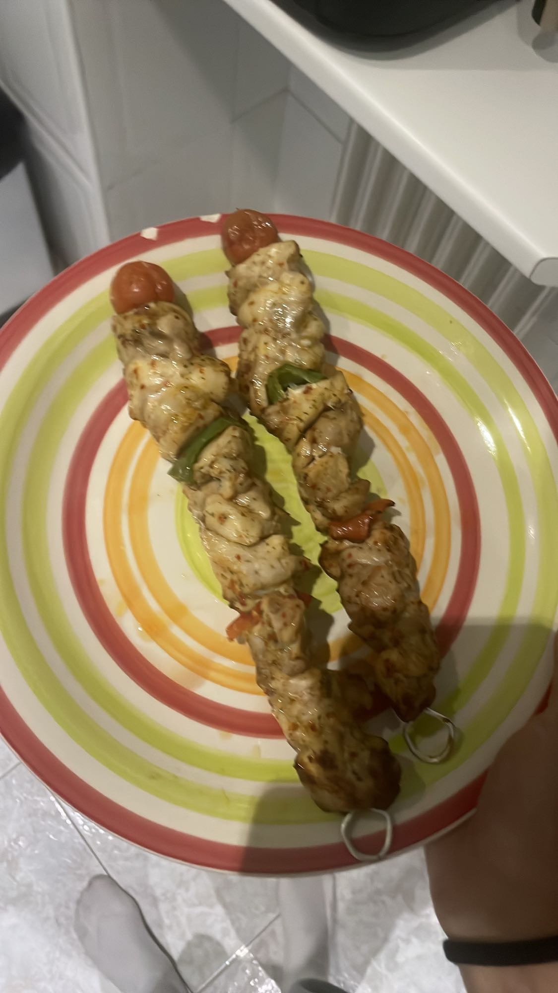 Brochetas de pollo