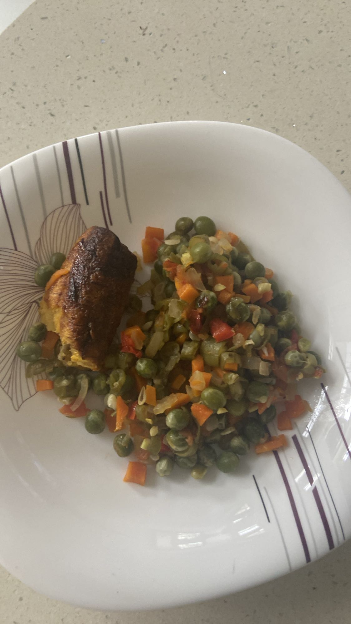 Vegetable Stir Fry with Plantain