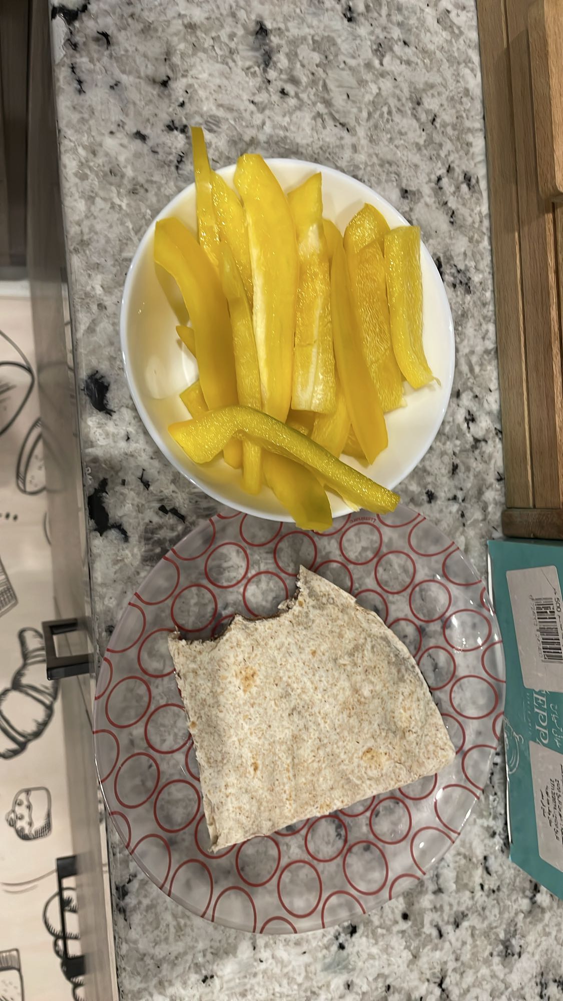 Whole Wheat Wrap & Peppers